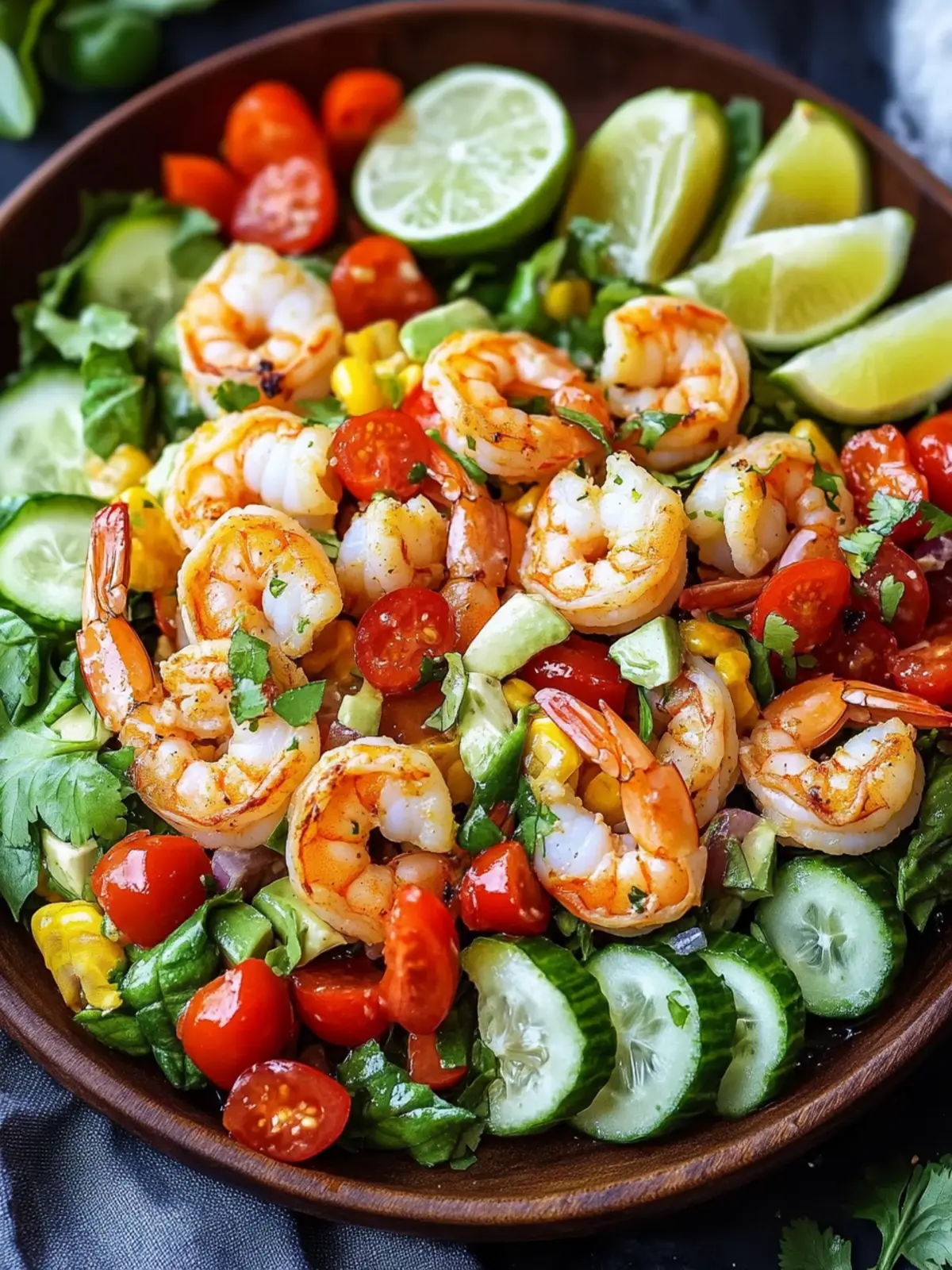 Honey Lime Shrimp Salad
