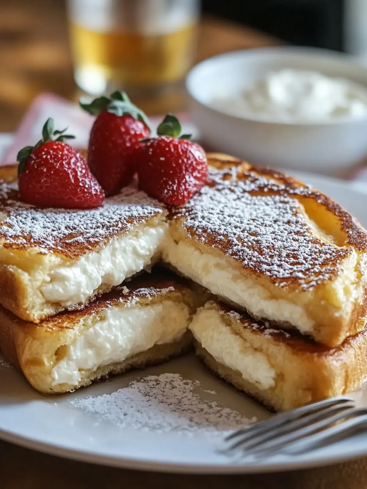 Stuffed Cream Cheese French Toast Recipe: Morning Bliss Awaits 3 Stuffed Cream Cheese French Toast Recipe: A Breakfast Delight!