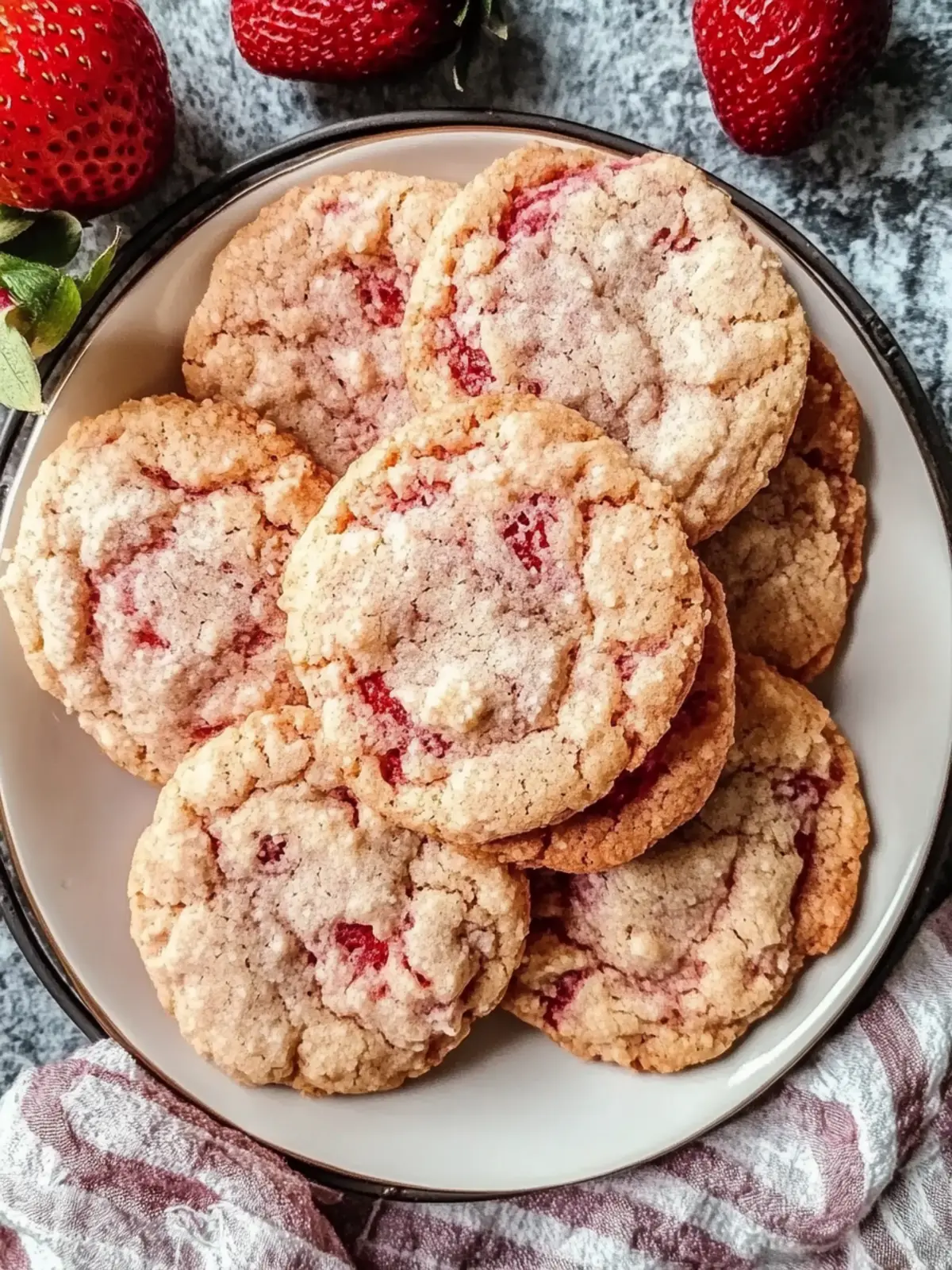 Delight in Soft & Chewy Strawberry Cookies for a Sweet Treat 2 Soft & Chewy Strawberry Cookies