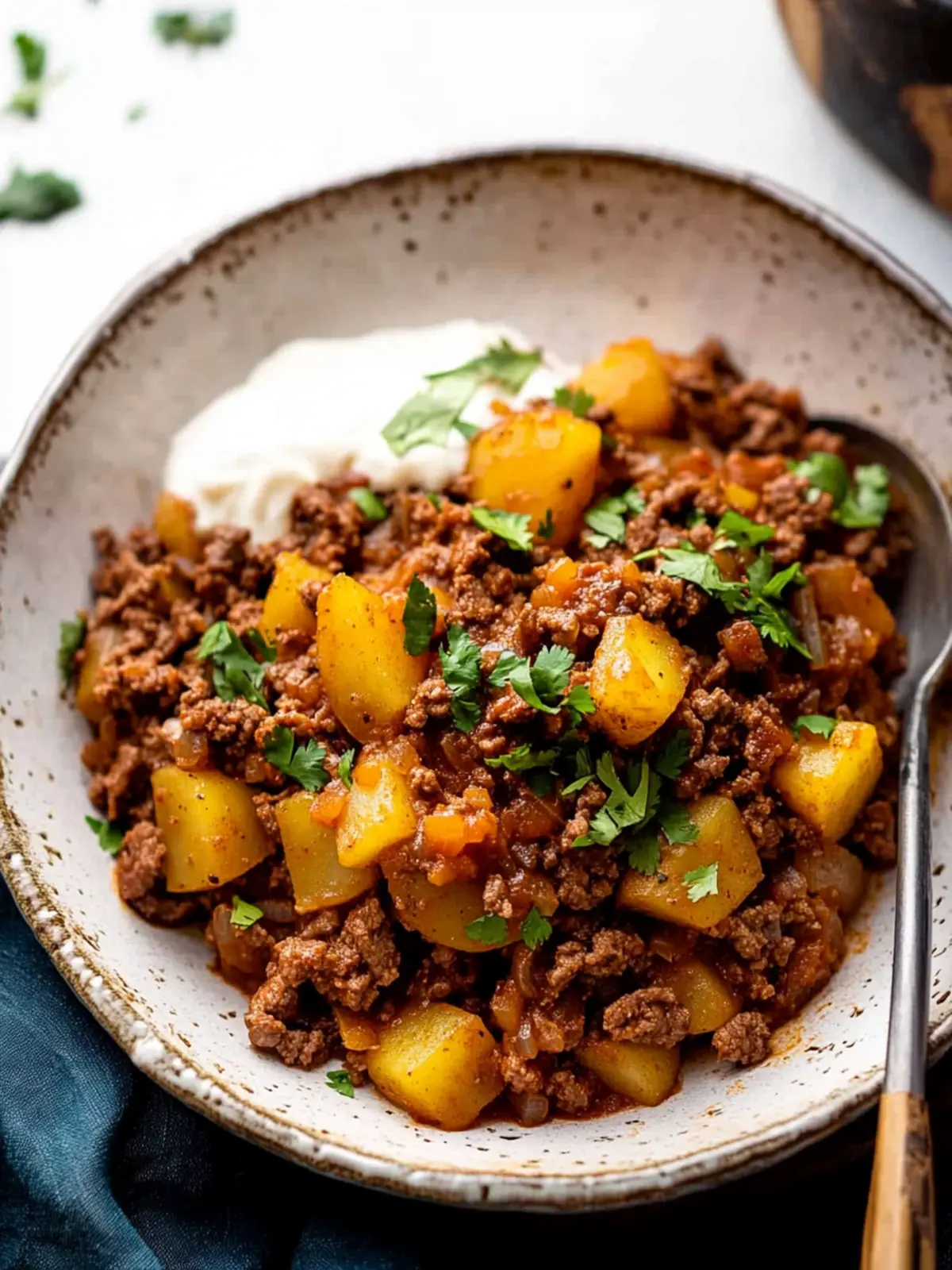 Savor Mexican Picadillo: Flavorful Beef & Potato Skillet Delight 4 Mexican Picadillo (Beef & Potato)