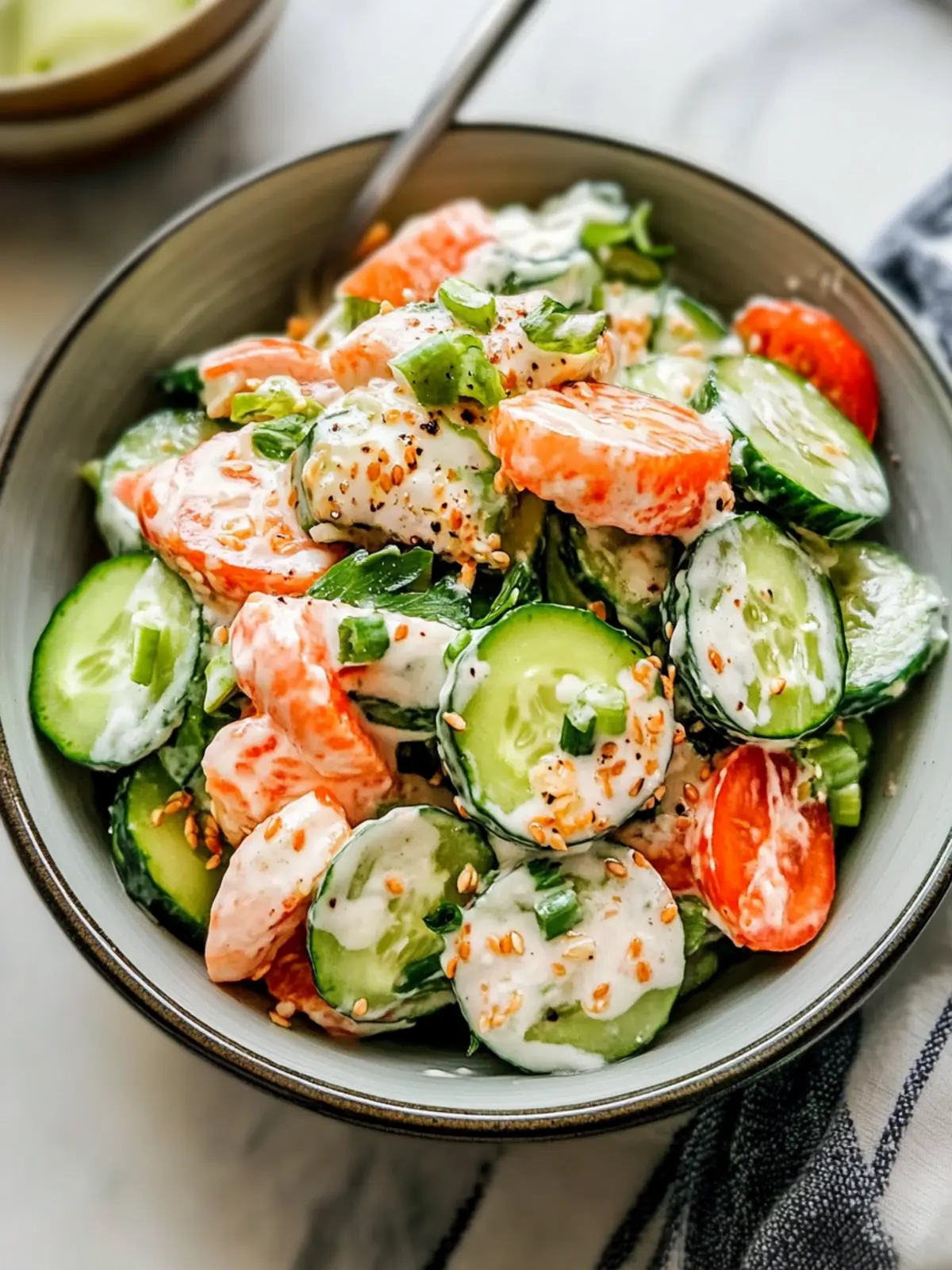 Delicious California Roll Cucumber Salad You'll Crave Daily 4 California Roll Cucumber Salad