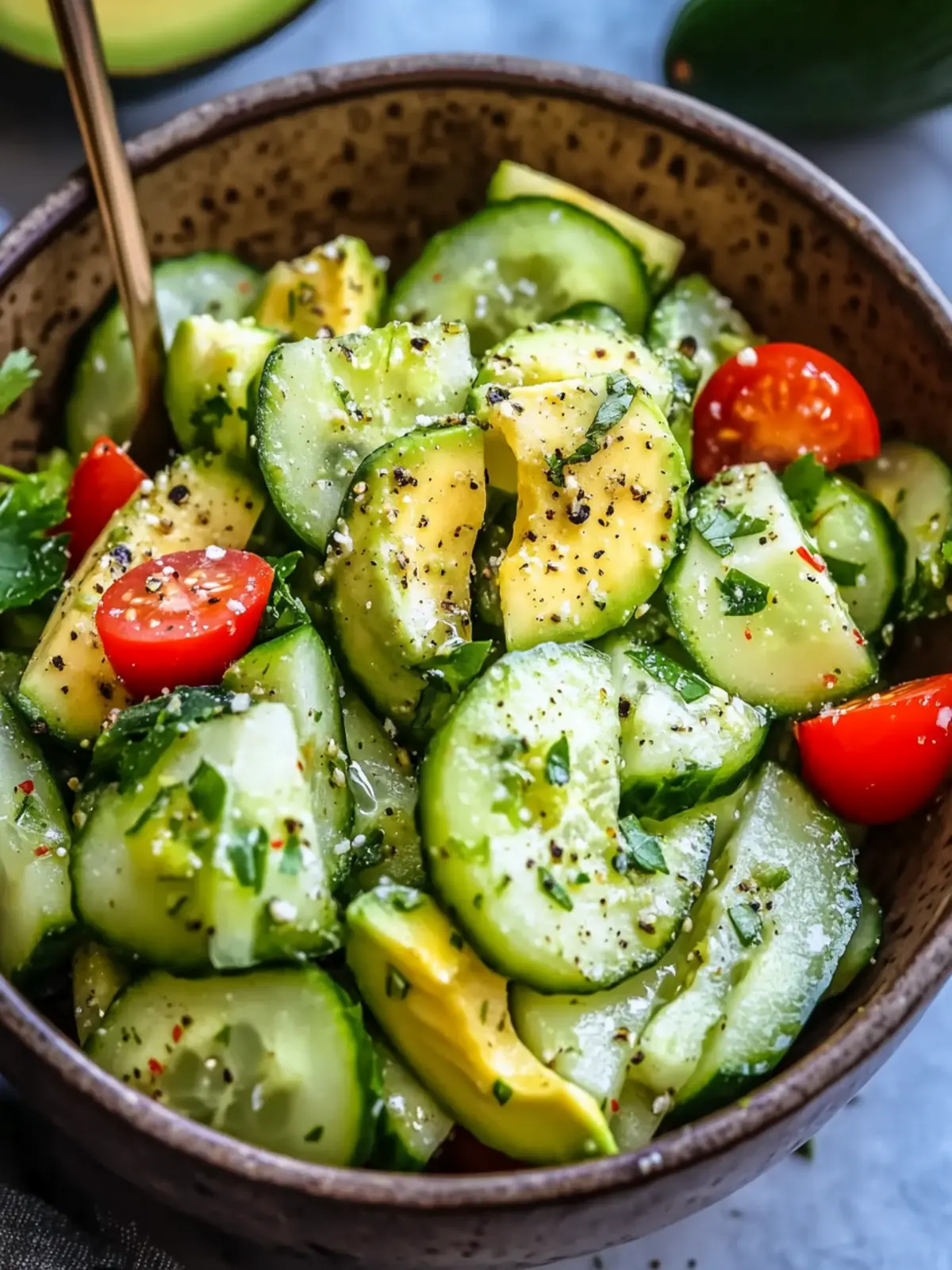 Delicious Avocado Cucumber Salad Recipe in 5 Minutes Flat 4 Delicious Avocado Cucumber Salad Recipe in 5 Minutes Flat
