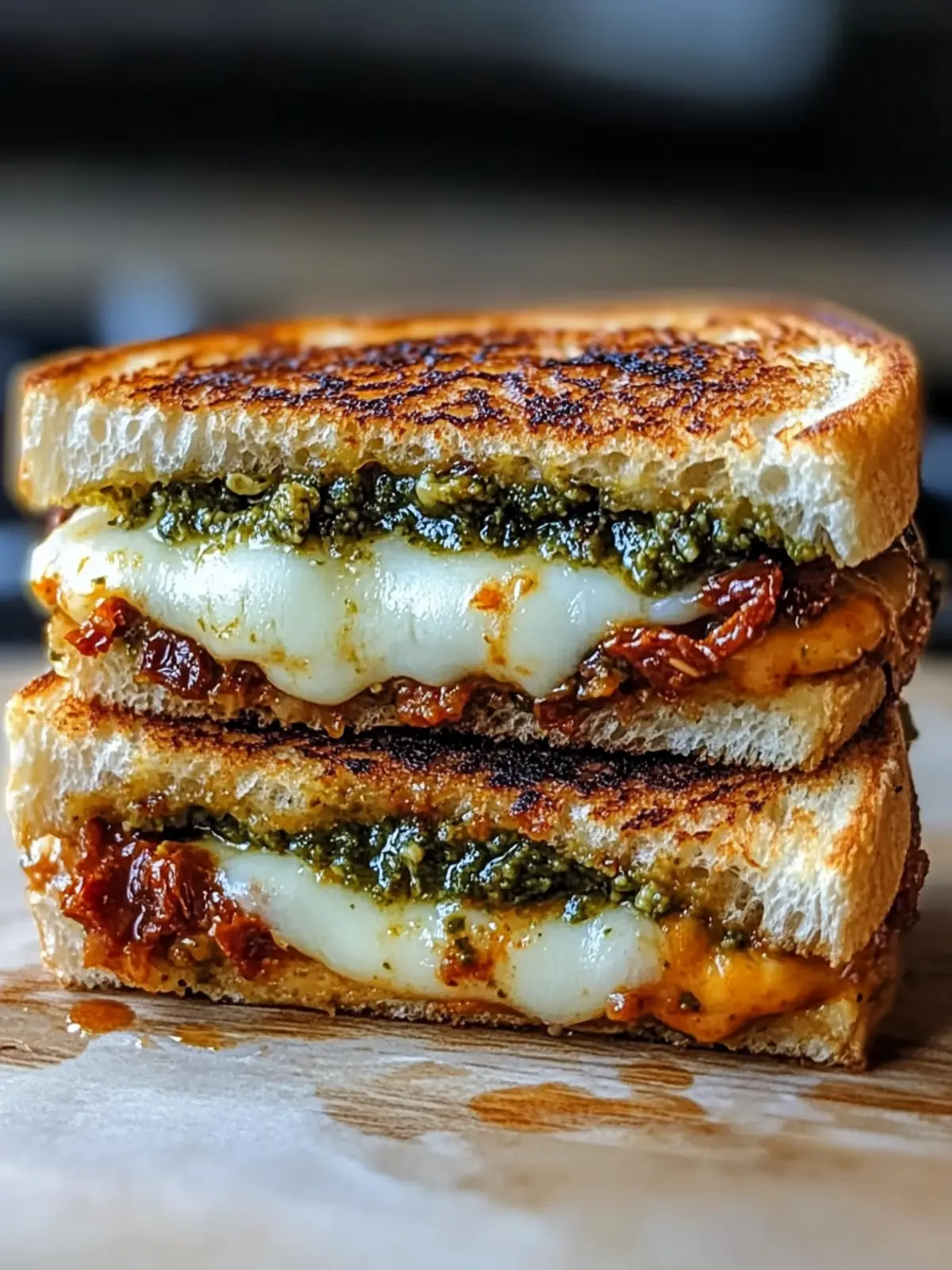 Irresistible Sun-Dried Tomato Pesto Grilled Cheese Delight 4 Sun-Dried Tomato Pesto Grilled Cheese