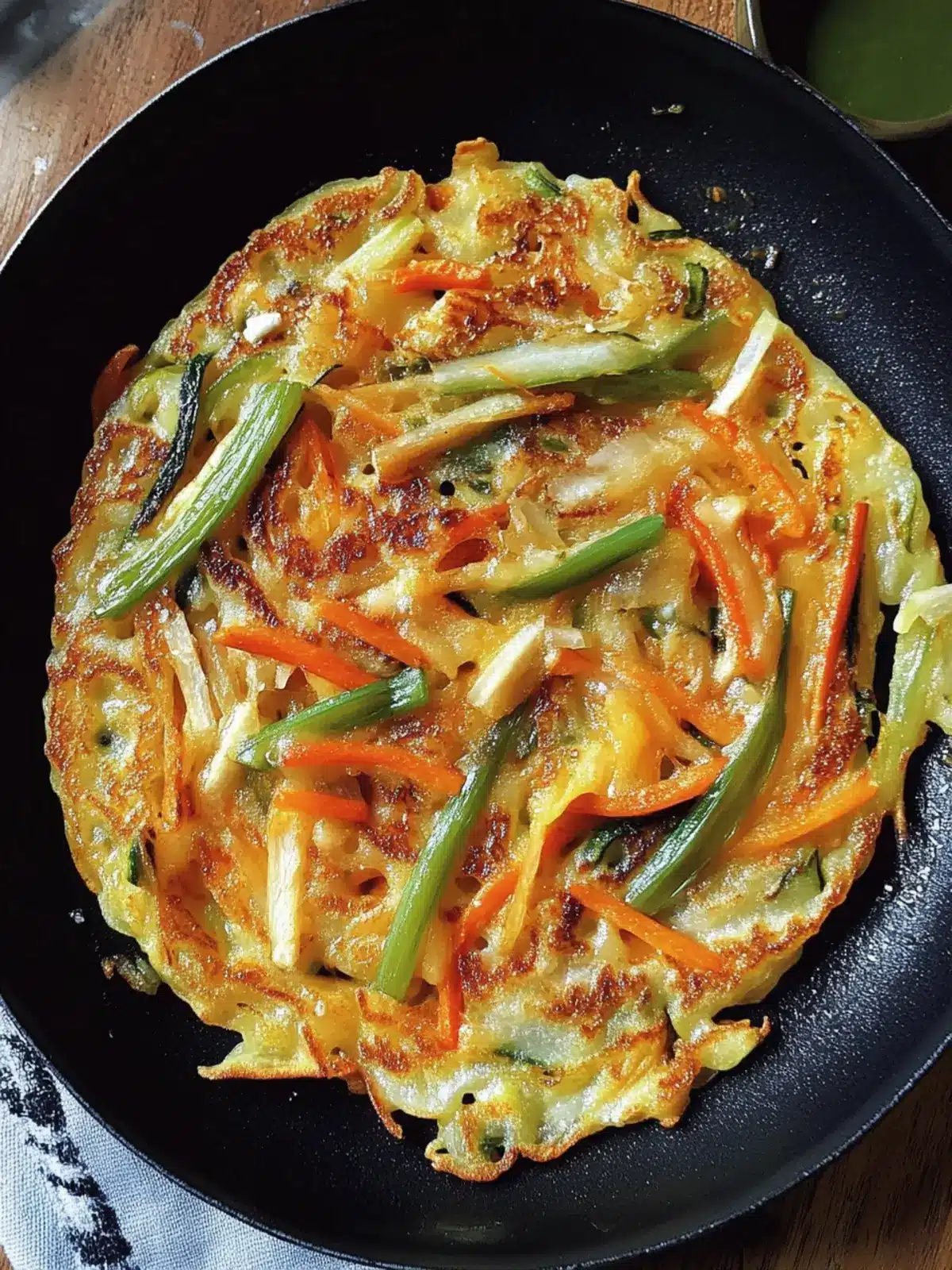 Crispy Korean Vegetable Pancakes (Yachaejeon) You'll Love 2 Korean Vegetable Pancakes (Yachaejeon)