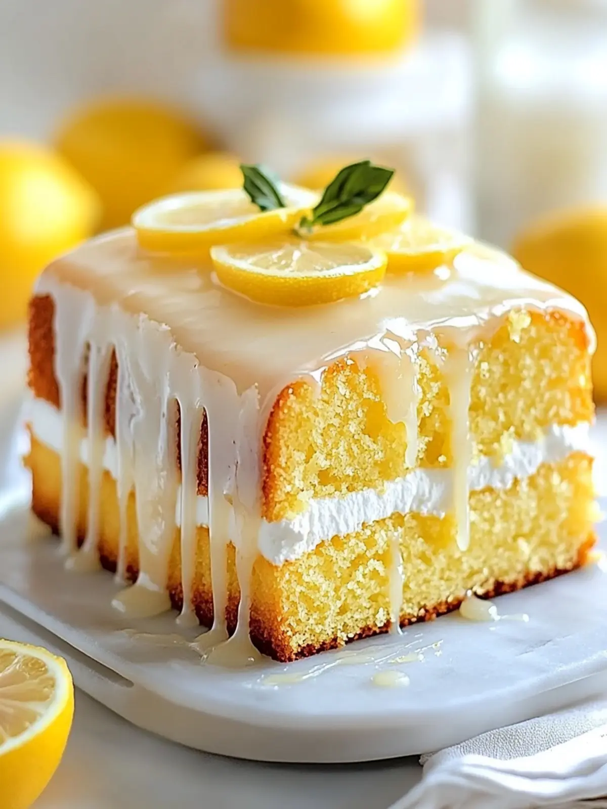 Fluffy Baking Lemon Cake with Zesty Glaze You'll Love 3 Fluffy Baking Lemon Cake with Zesty Glaze Delight