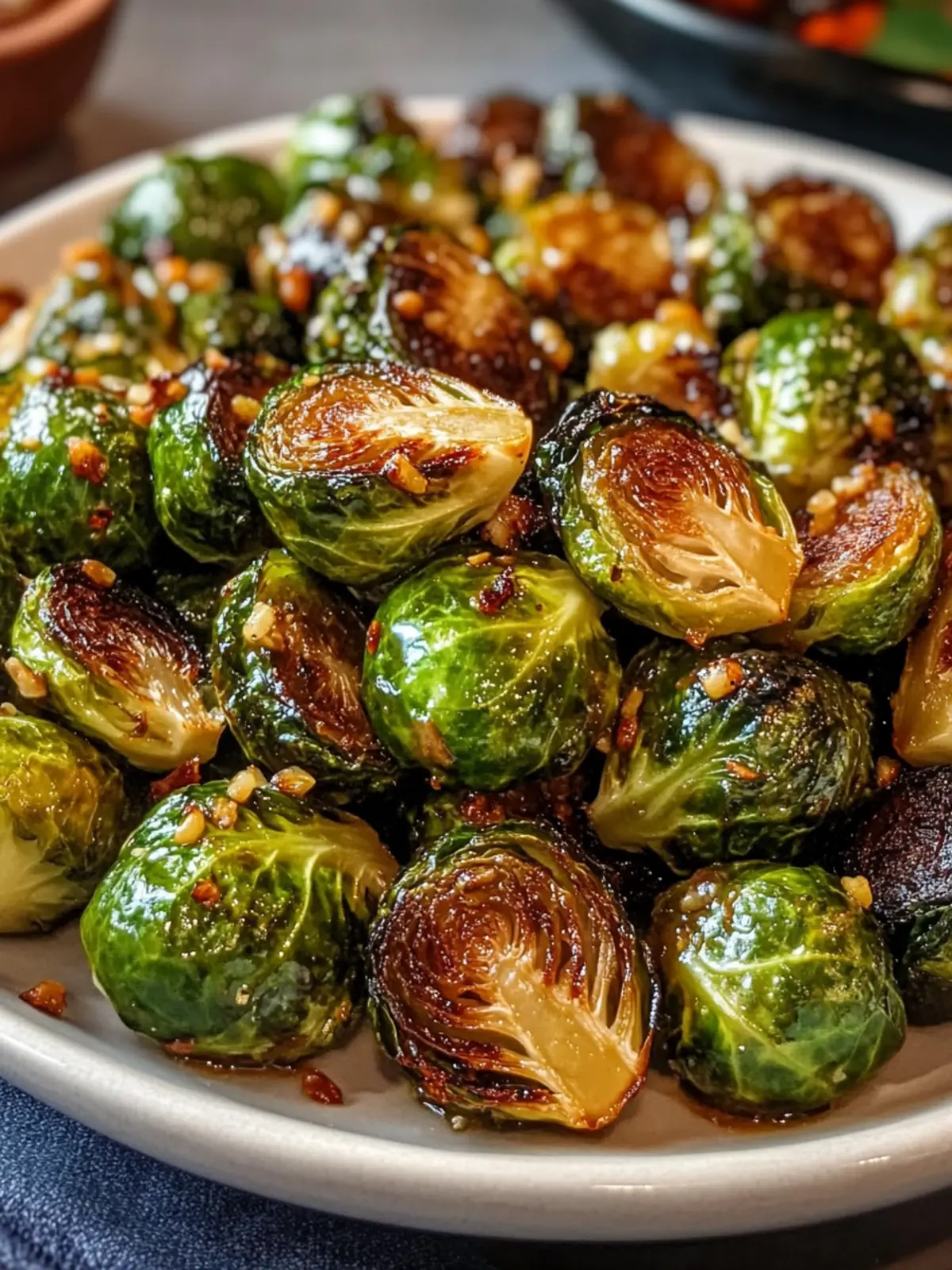 Honey Garlic Roasted Brussels Sprouts Your New Favorite Side Dish 3 Honey Garlic Roasted Brussels Sprouts