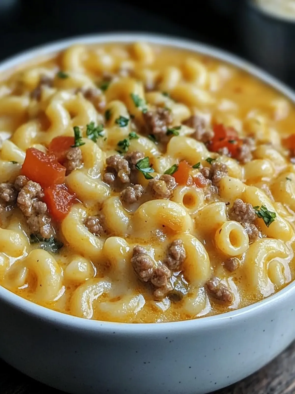 Cheeseburger Macaroni Soup Recipe Easy Cozy Comfort Food 2 Cheeseburger Macaroni Soup Recipe Easy Cozy Comfort Food to Make