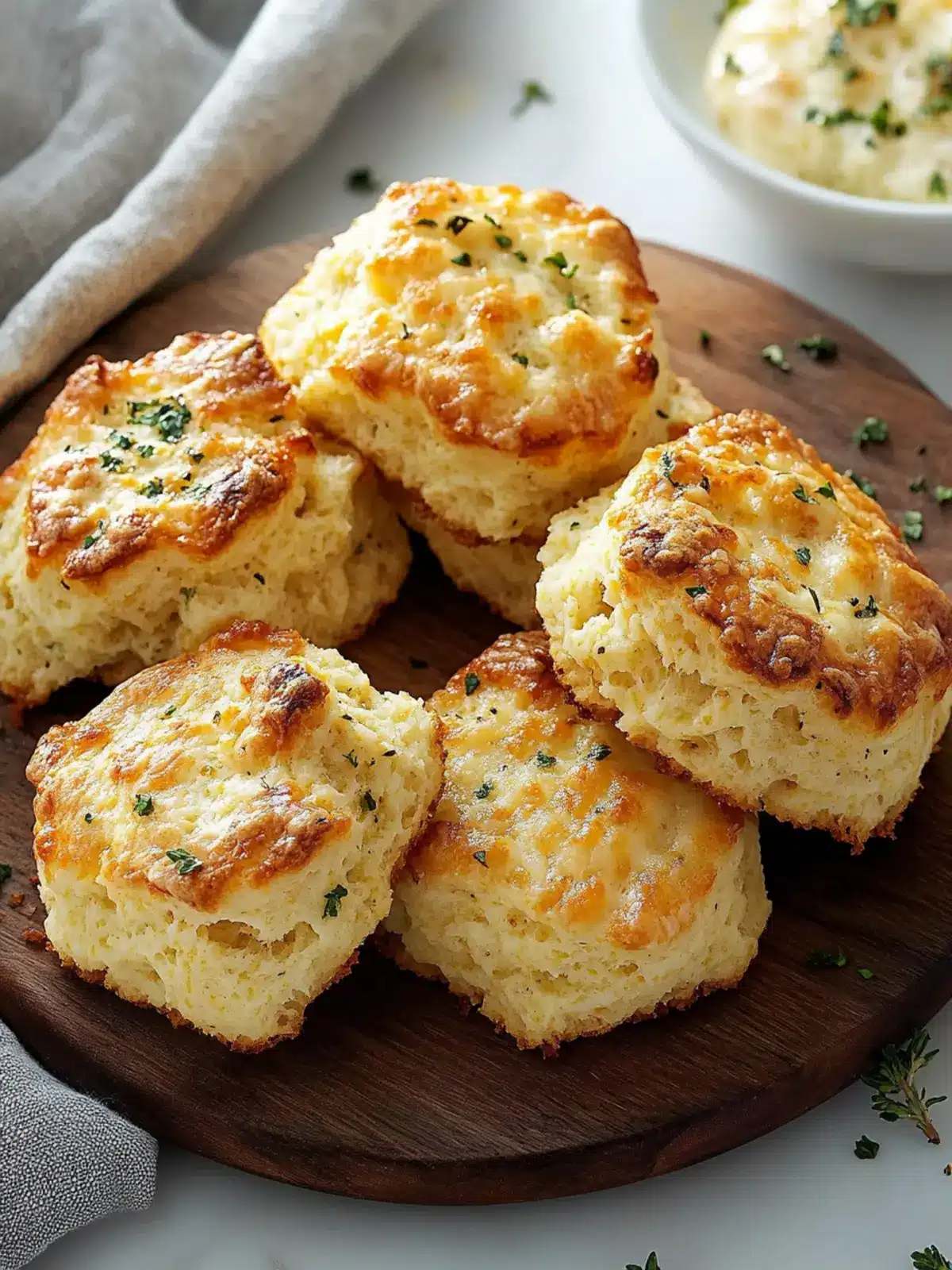Savory Garlic Parmesan Scones