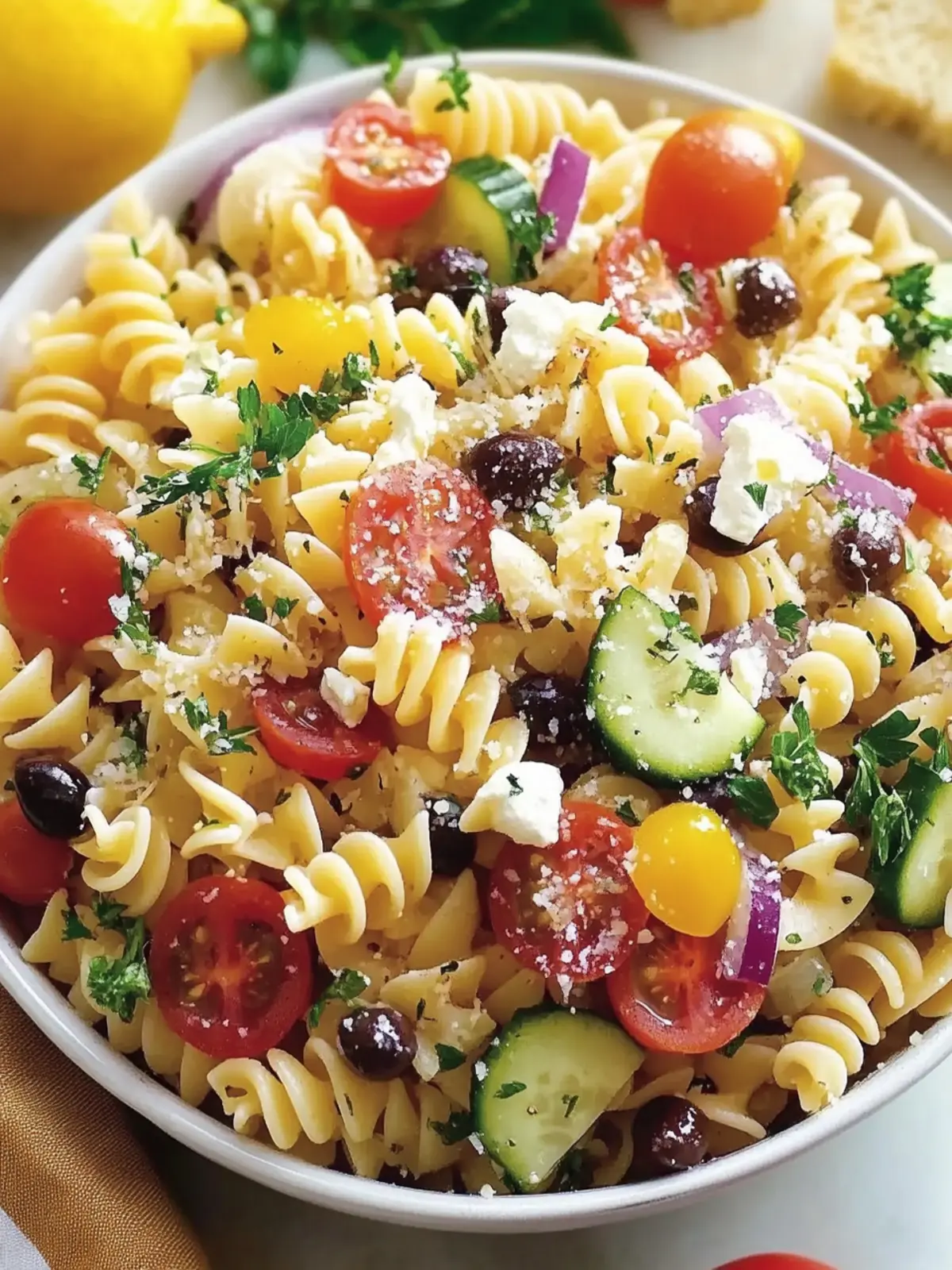 Irresistible Mediterranean Pasta Salad Fit for Every Occasion 2 Irresistible Mediterranean Pasta Salad