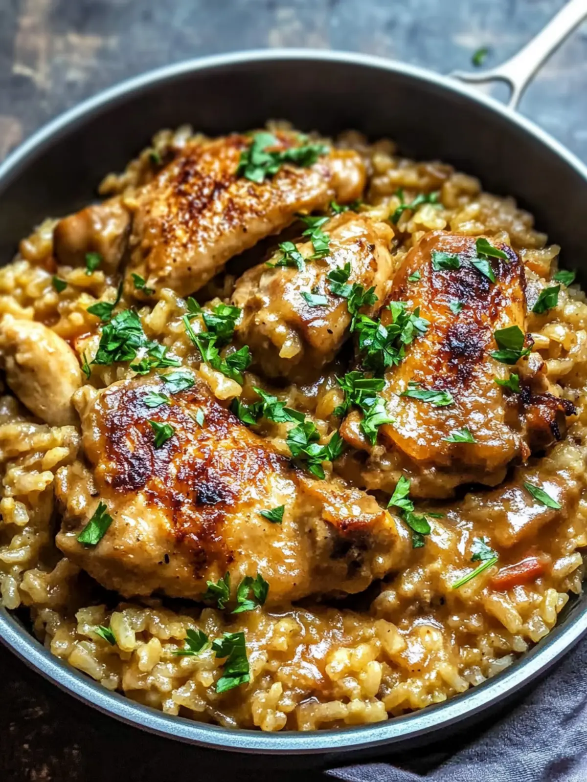 Smothered Chicken and Rice: Your Cozy One-Pan Delight Awaits 2 Smothered Chicken and Rice: Your Cozy One-Pan Delight
