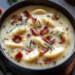 Comforting Creamy Pierogi Chicken Soup with Rosemary Bacon Bliss 9 Comforting Creamy Pierogi Chicken Soup with Rosemary Bacon Bliss