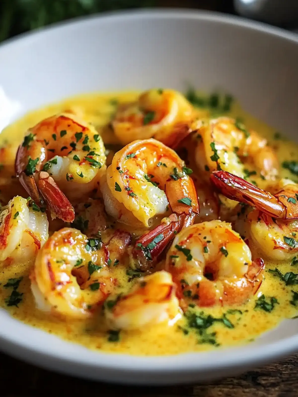Sautéed Shrimp in Creamy Saffron Sauce: A Mediterranean Delight 3 Sautéed Shrimp in Creamy Saffron Sauce