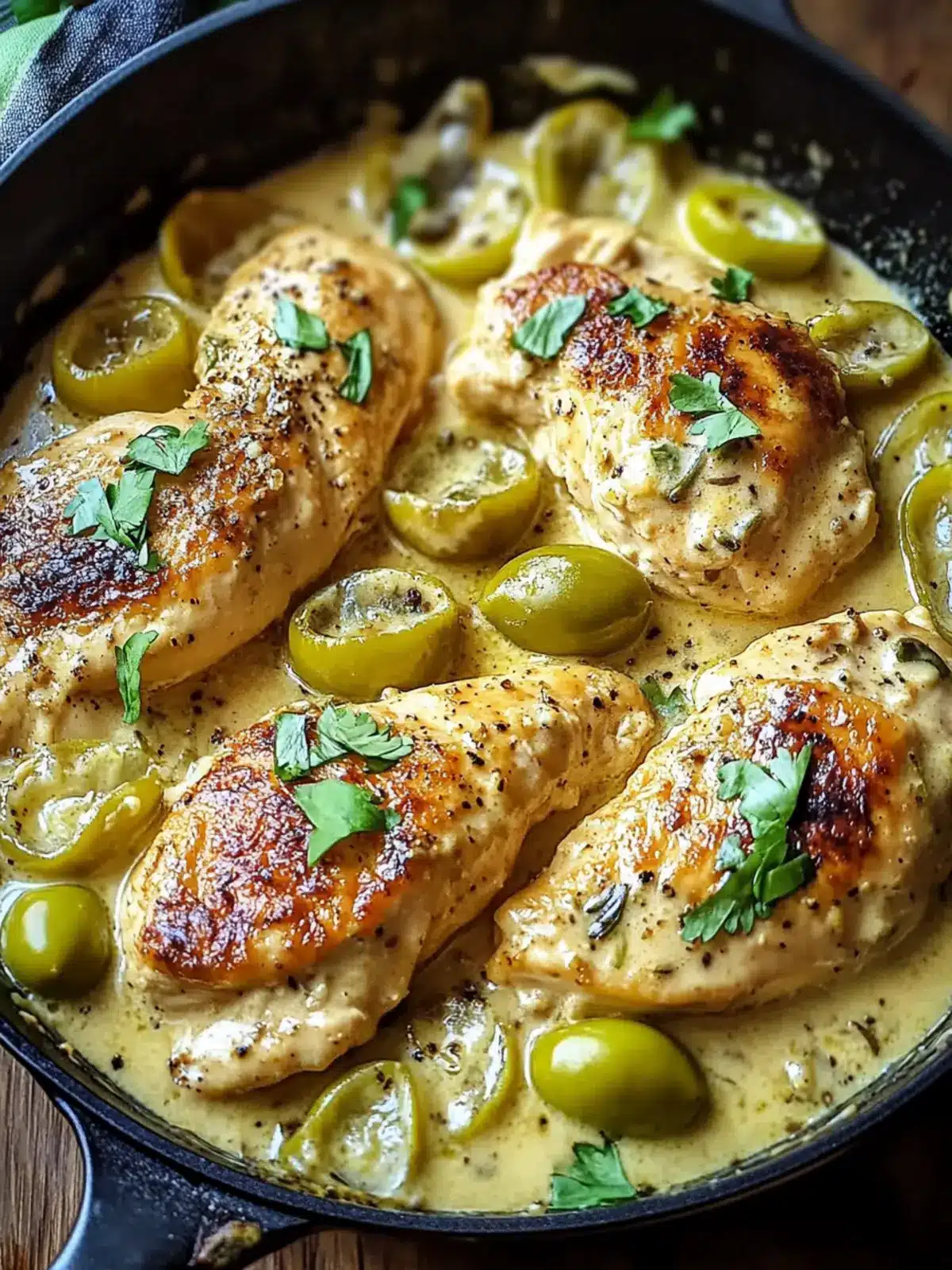Creamy Pepperoncini Chicken Skillet Recipe – Quick & Easy