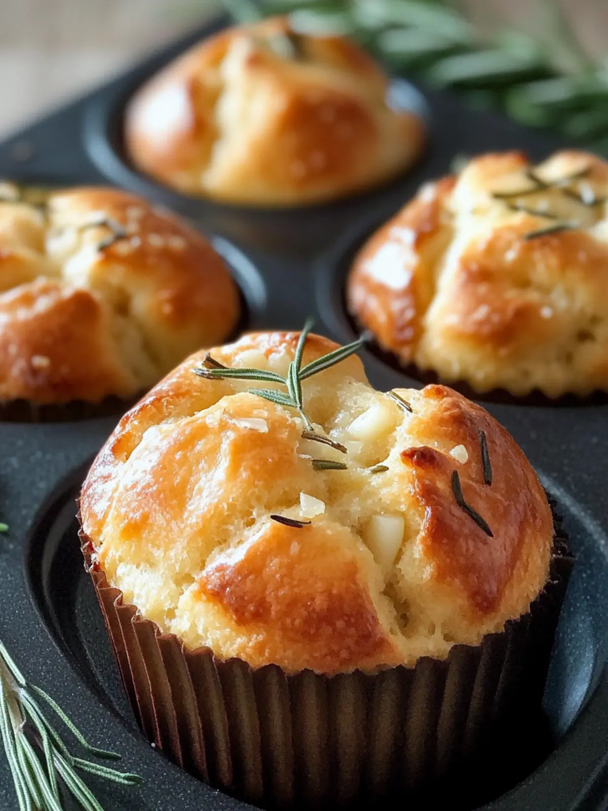 Irresistible Rosemary Garlic Focaccia Muffins You’ll Love 3 Rosemary Garlic Focaccia Muffins