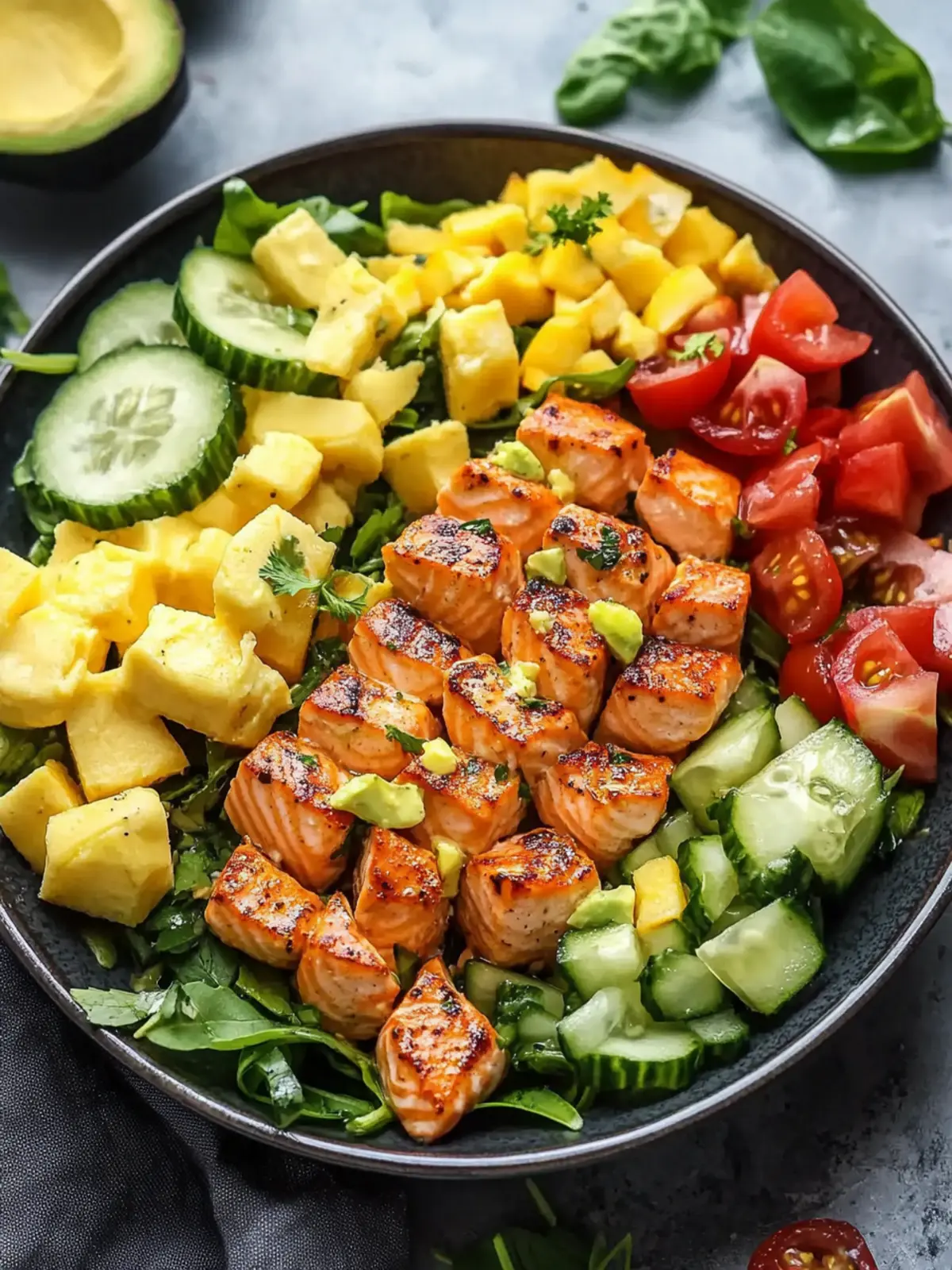 Creamy Bang Bang Salmon Salad: Quick, Spicy & So Fresh 2 Creamy Bang Bang Salmon Salad