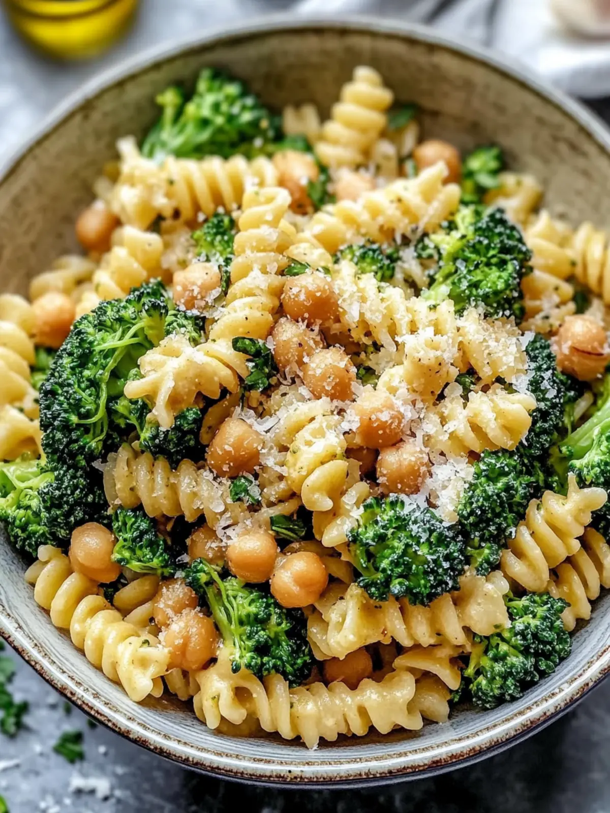 Delicious Broccoli Chickpea Pasta with Garlic Olive Oil Magic 3 Broccoli Chickpea Pasta with Garlic Olive Oil