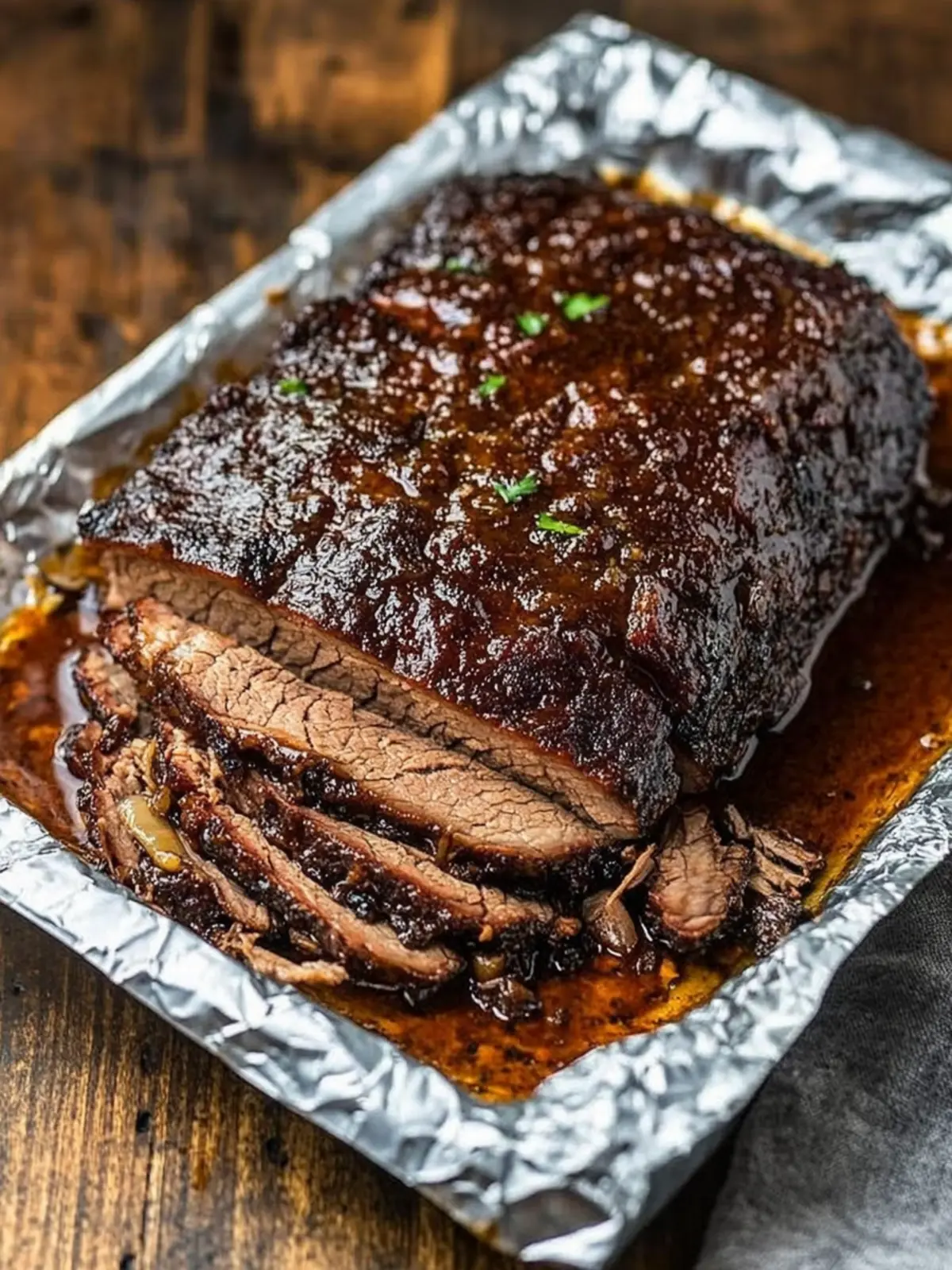 Slow Cooker Poor Man Brisket 4-Ingredient