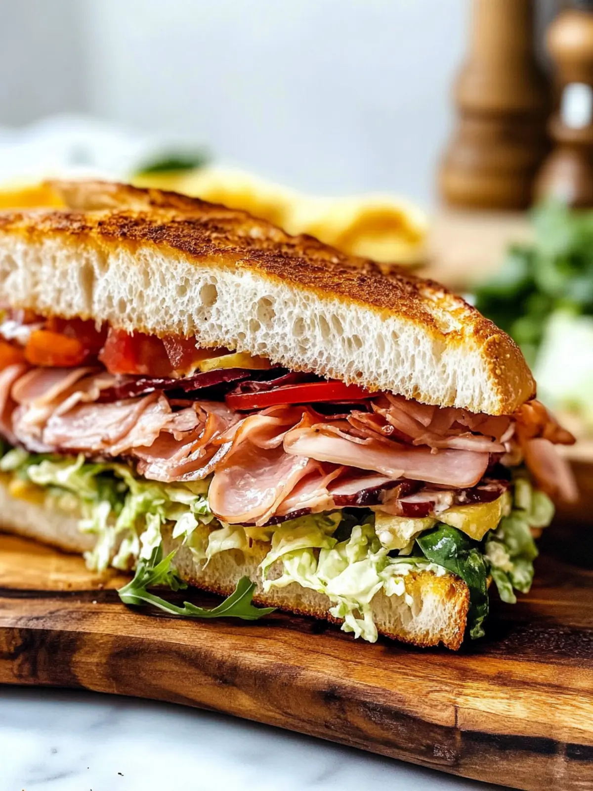 Ultimate Italian Grinder Sandwich: A TikTok Salad Delight 3 Italian Grinder Sandwich (TikTok Salad Sandwich)
