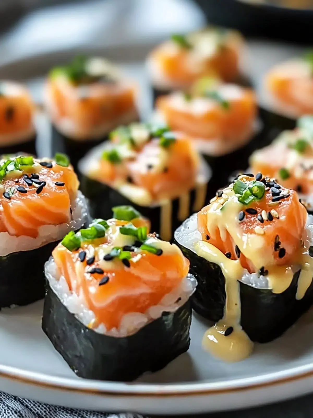 Oven-Baked Salmon Sushi Bites