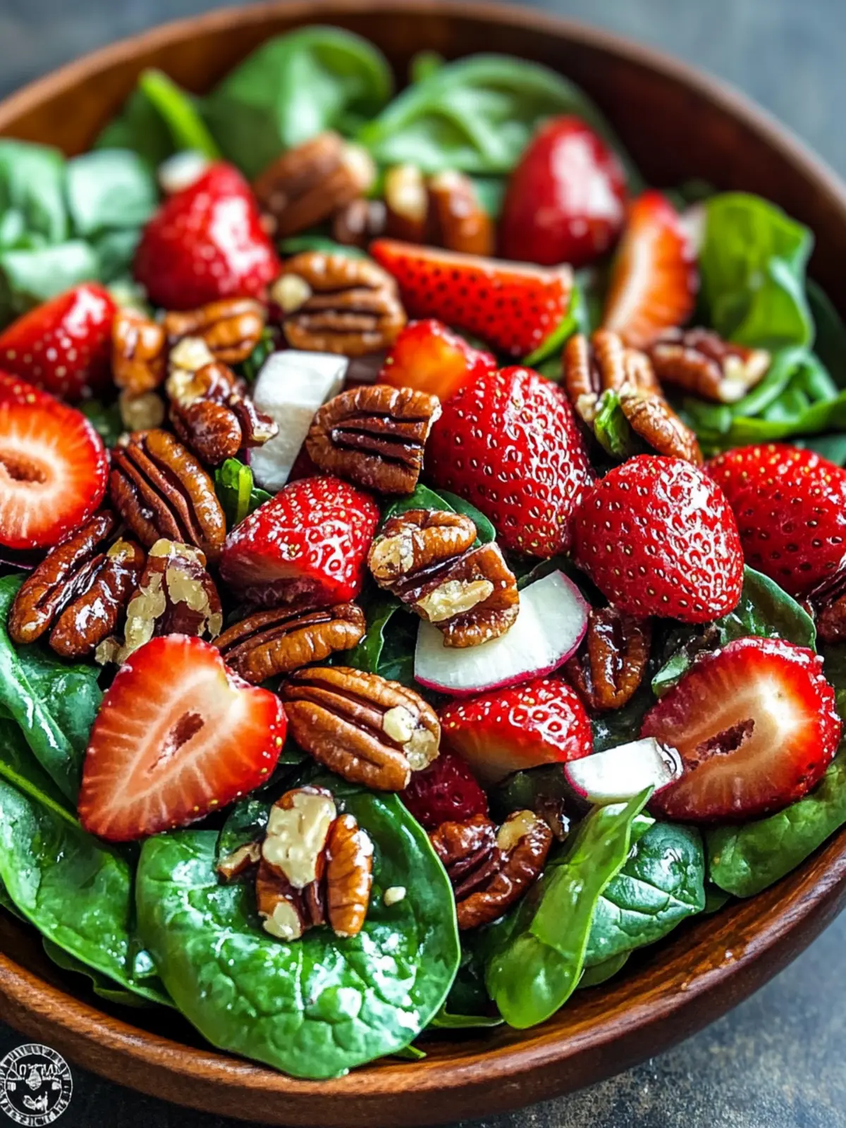 Fresh Spinach Strawberry Salad with Pecans: A Delightful Boost 5 Spinach Strawberry Salad with Pecans