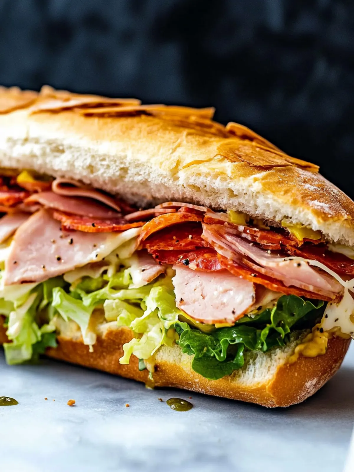 Ultimate Italian Grinder Sandwich: A TikTok Salad Delight 4 Italian Grinder Sandwich (TikTok Salad Sandwich)