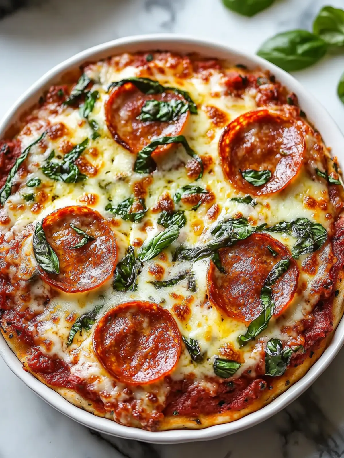 Low-Carb Crustless Pizza Bowl: A Cheesy Family Favorite 5 Low-Carb Crustless Pizza Bowl