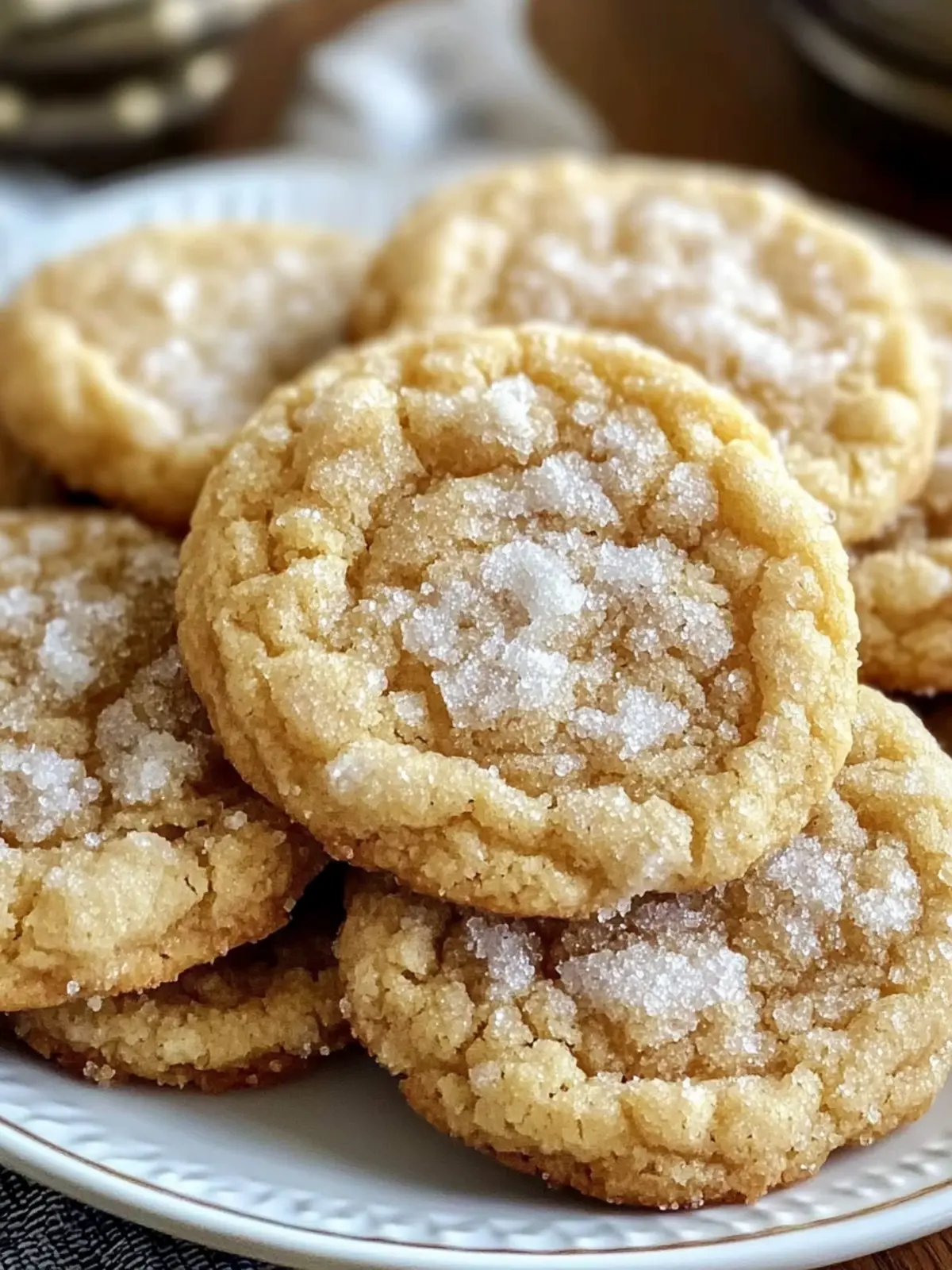 Crinkly Crackly Butter Toffee Sugar Cookies – Easy Chewy Treats 2 Crinkly Crackly Butter Toffee Sugar Cookies – Easy Chewy Recipe