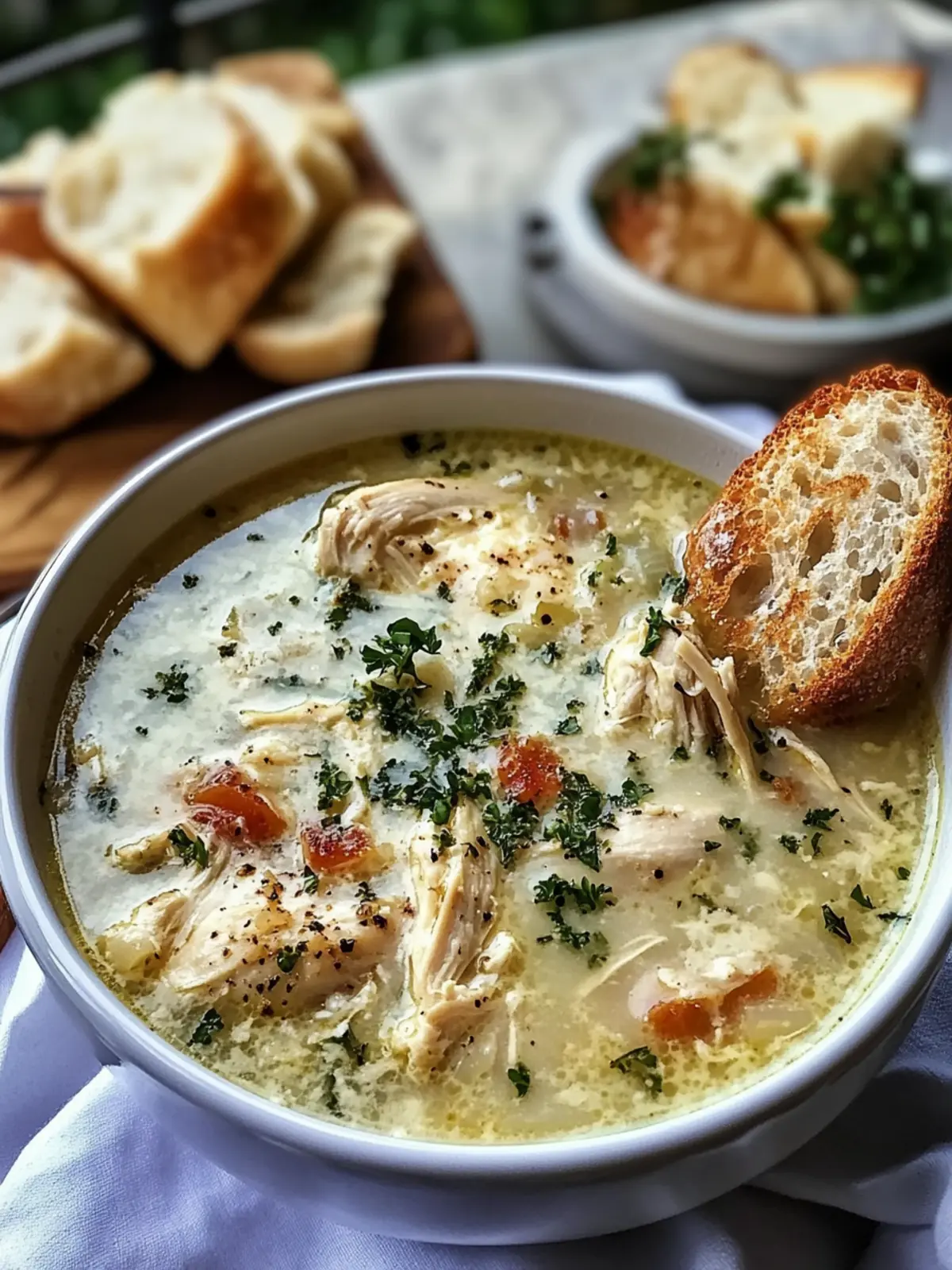 Creamy Garlic Parmesan Chicken Soup for Cozy Nights 2 Garlic Parmesan Chicken Soup