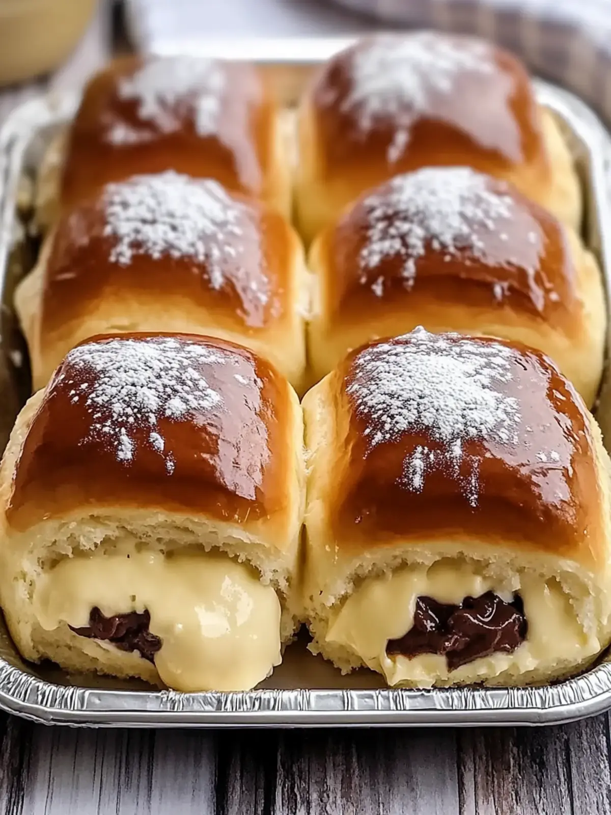 Delicious Boston Cream Pie Stuffed Hawaiian Rolls – Quick Desserts 3 Boston Cream Pie Stuffed Hawaiian Rolls – Quick Desserts Using Hawaiian Rolls