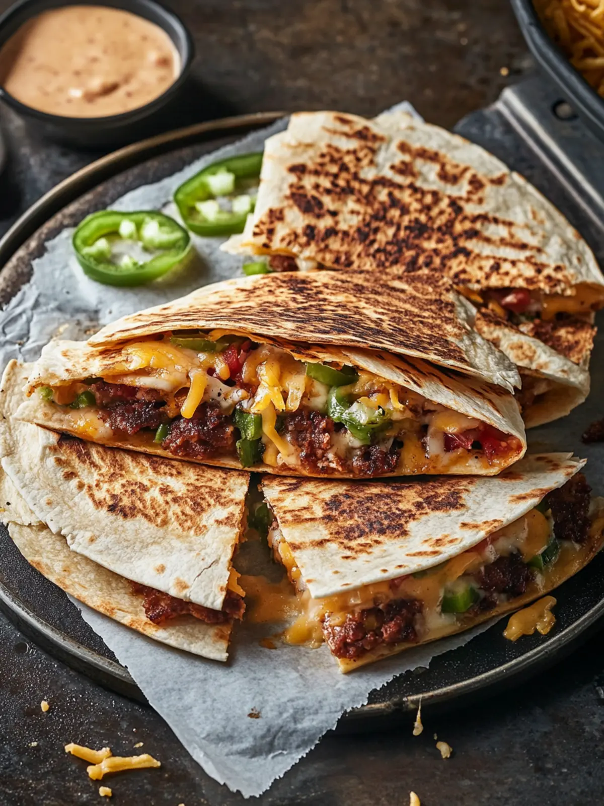 Smashburger Quesadillas: Quick, Cheesy Comfort Food Delight 2 Smashburger Quesadillas