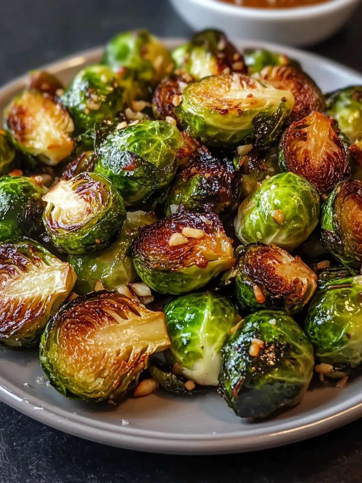 Honey Garlic Roasted Brussels Sprouts Your New Favorite Side Dish 2 Honey Garlic Roasted Brussels Sprouts