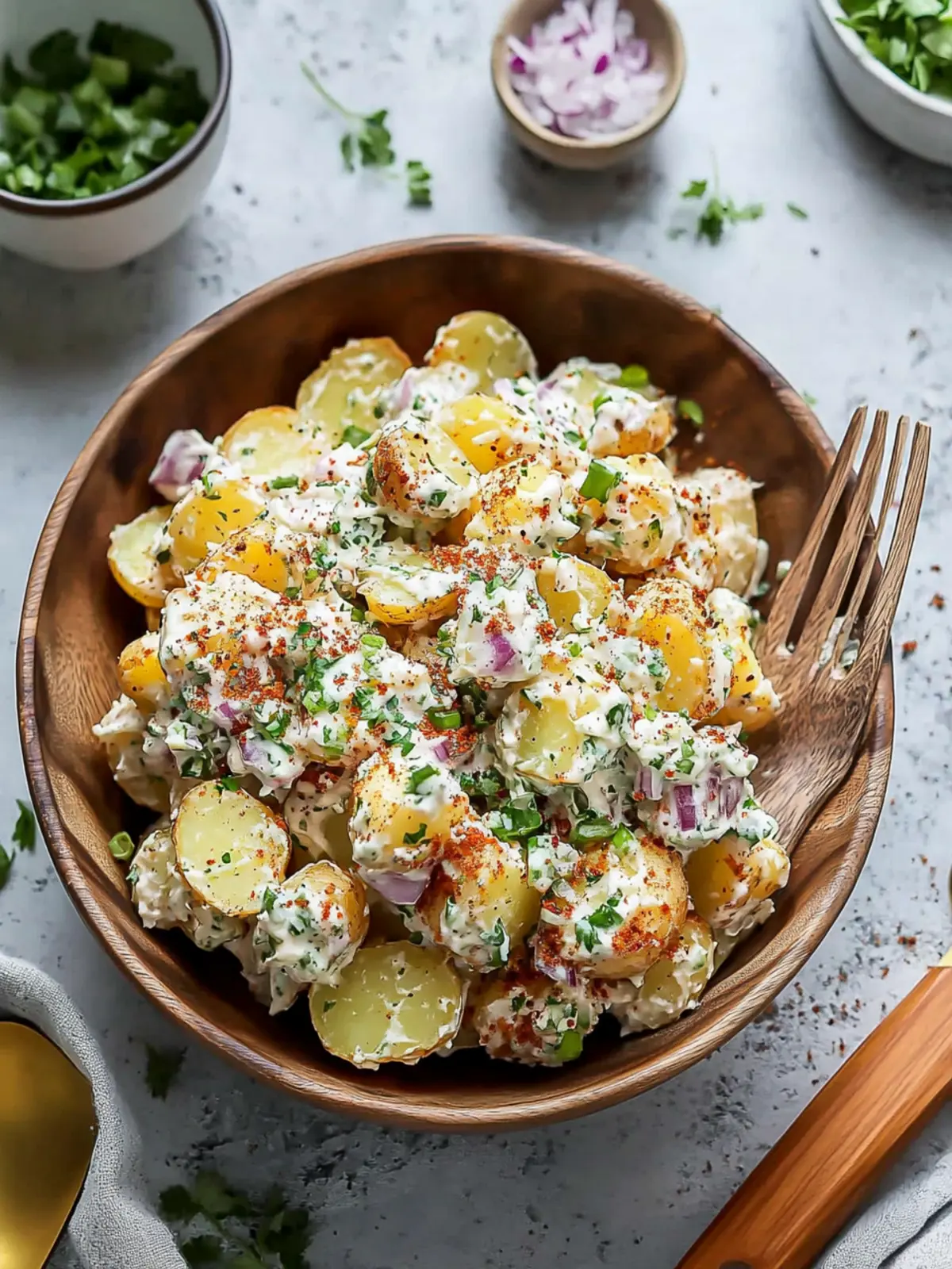 Viral Crispy Smashed Potato Salad That Will Wow Your Taste Buds 2 Viral Crispy Smashed Potato Salad