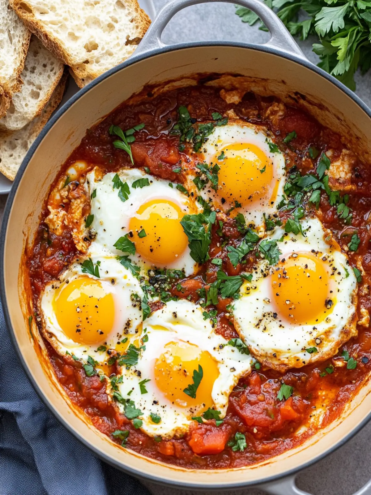 Savor This Easy Shakshuka Recipe for a Flavorful Breakfast Feast 5 Easy Shakshuka Recipe (Poached Eggs in Tomato Sauce
