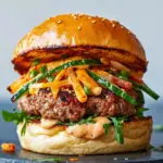 Ultimate Korean BBQ Bulgogi Beef Burgers with Gochujang Mayo 8 Korean BBQ Bulgogi Beef Burgers Recipe with Easy Gochujang Mayo