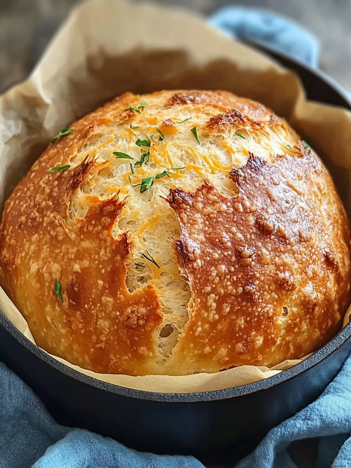 No Knead Cheddar Bread in the Dutch Oven: Effortless and Delicious 4 No Knead Cheddar Bread in the Dutch Oven: Easy Dutch Oven Pot Bread Recipe