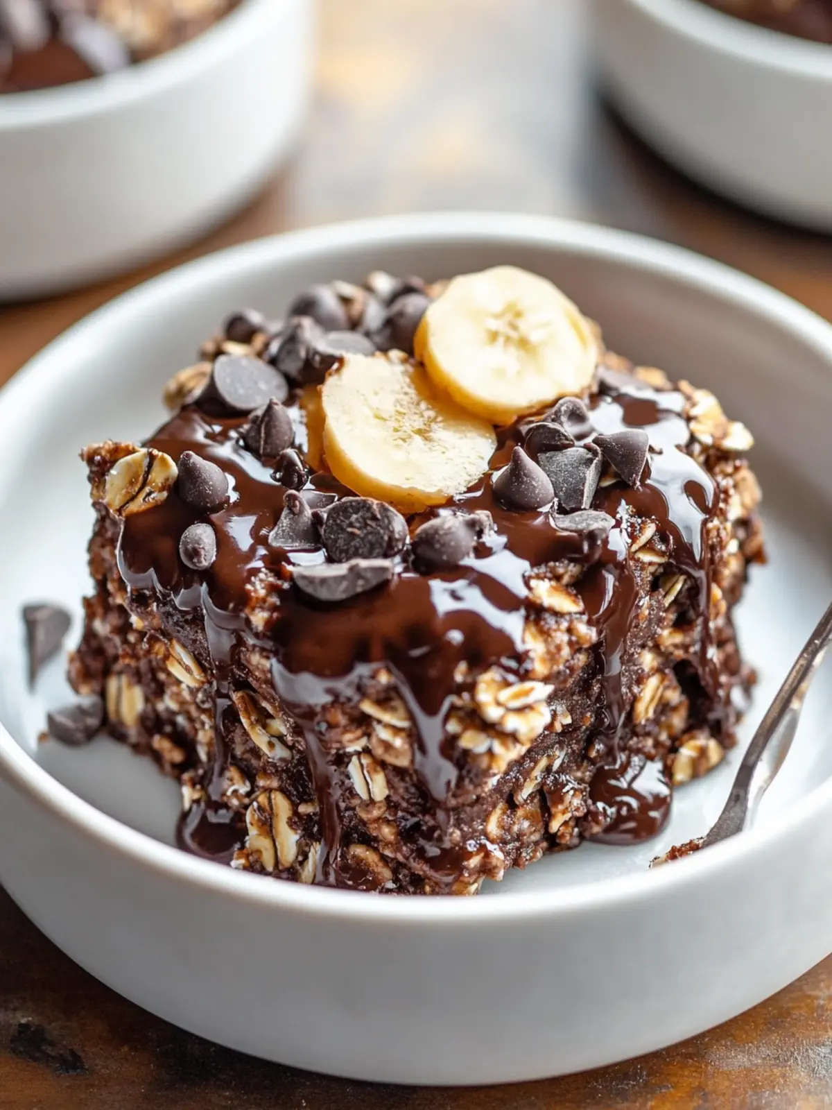 Fudgy Chocolate Baked Oats for a Guilt-Free Chocolate Fix 5 Fudgy Chocolate Baked Oats