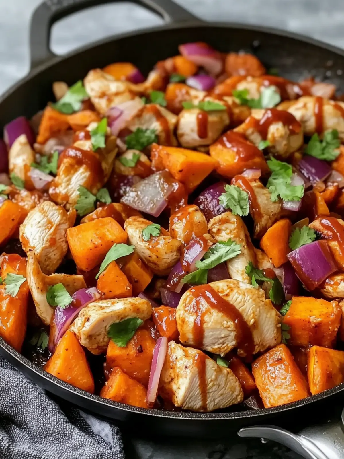 BBQ Chicken Sweet Potato Skillet – Your Easy One-Pan Wonder 5 BBQ Chicken Sweet Potato Skillet – Easy One-Pan Dinner