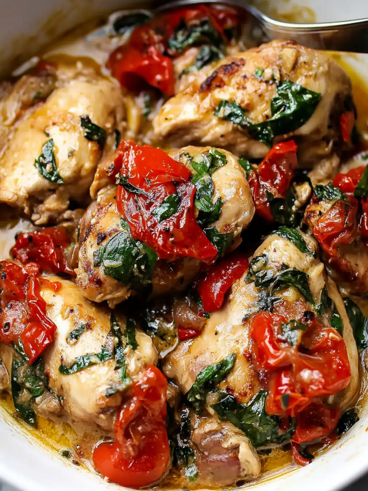 Mouthwatering Crockpot Tuscan Chicken in Creamy Garlic Sauce 4 Crockpot Tuscan Chicken