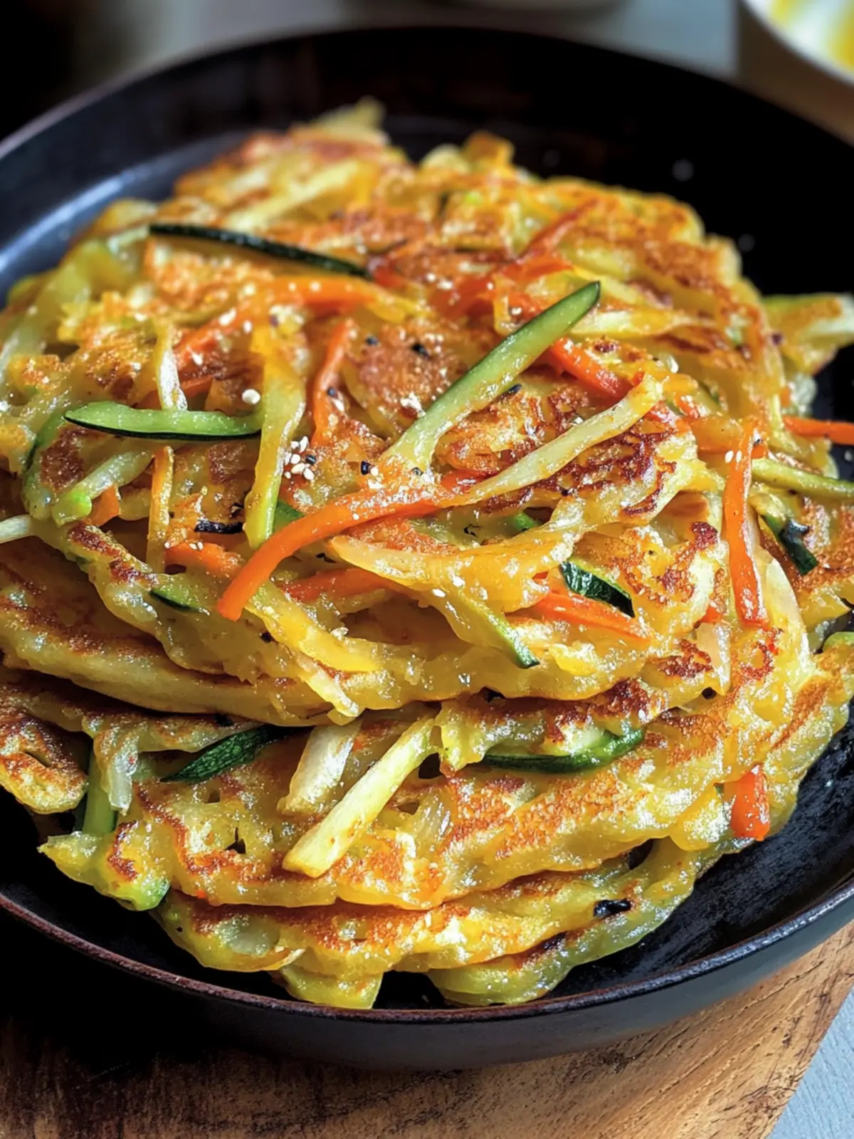 Crispy Korean Vegetable Pancakes (Yachaejeon) You'll Love 4 Korean Vegetable Pancakes (Yachaejeon)