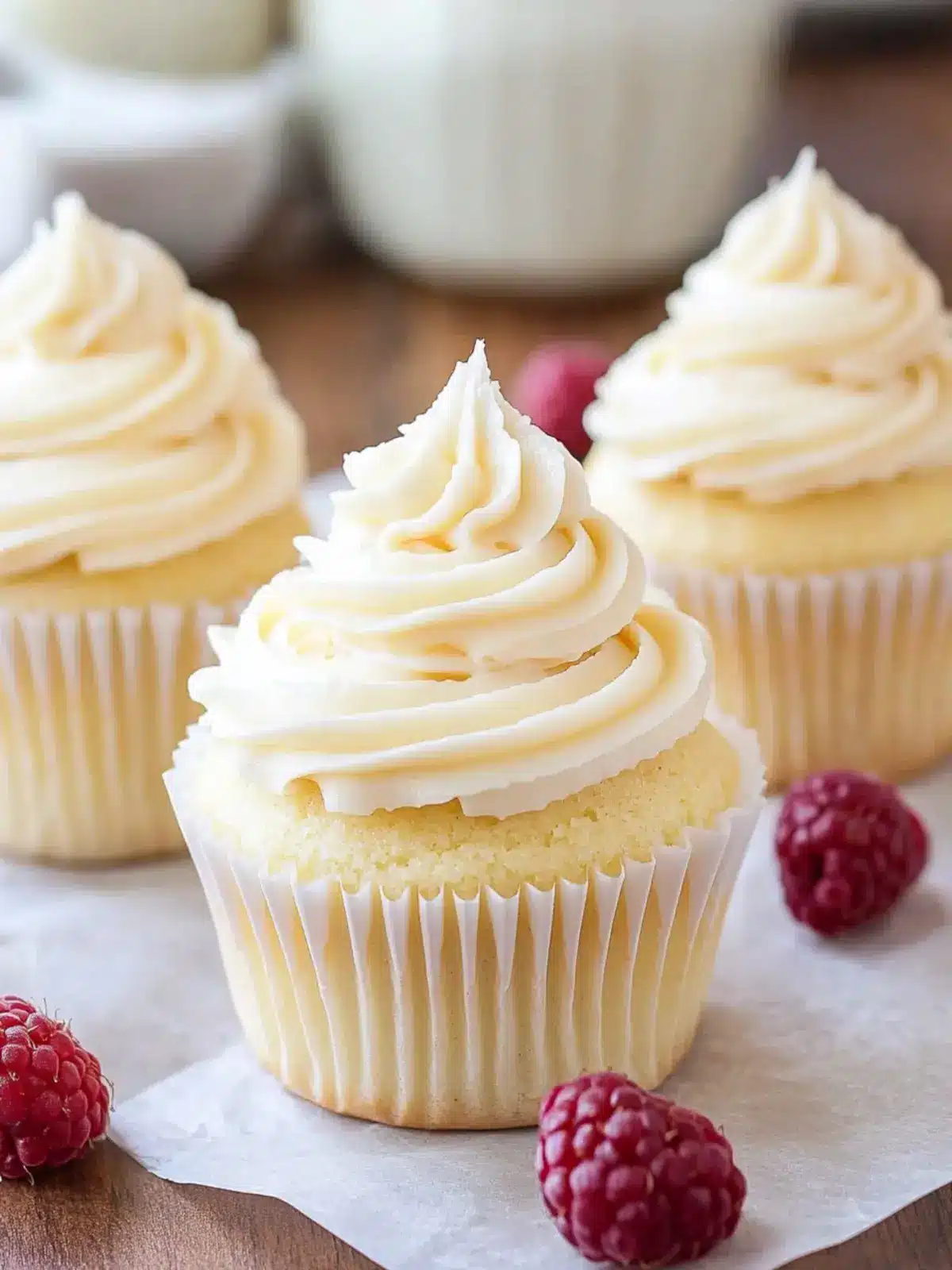 Almond Wedding Cake Cupcakes with Raspberry Filling Bliss 2 Almond Wedding Cake Cupcakes with Raspberry Filling