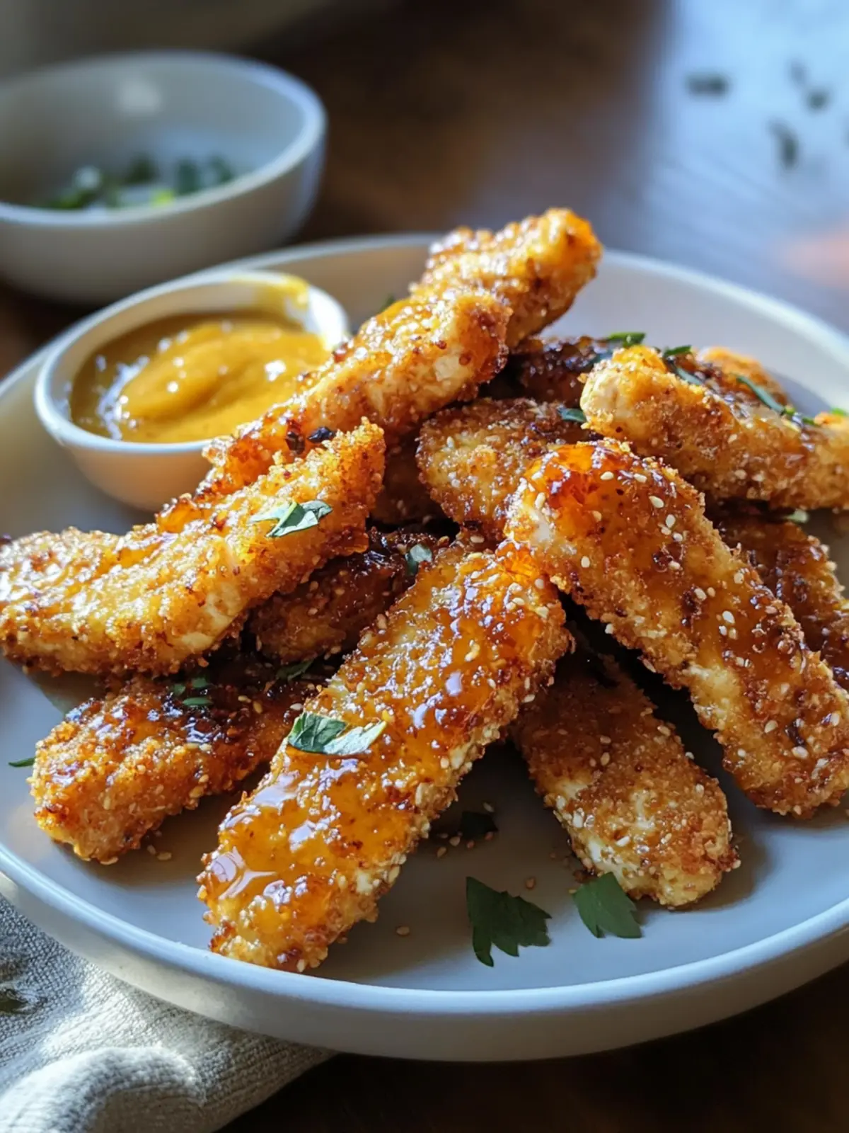 Crispy Honey Mustard Tofu Tenders for Your Plant-Based Cravings 2 Honey Mustard Tofu Tenders