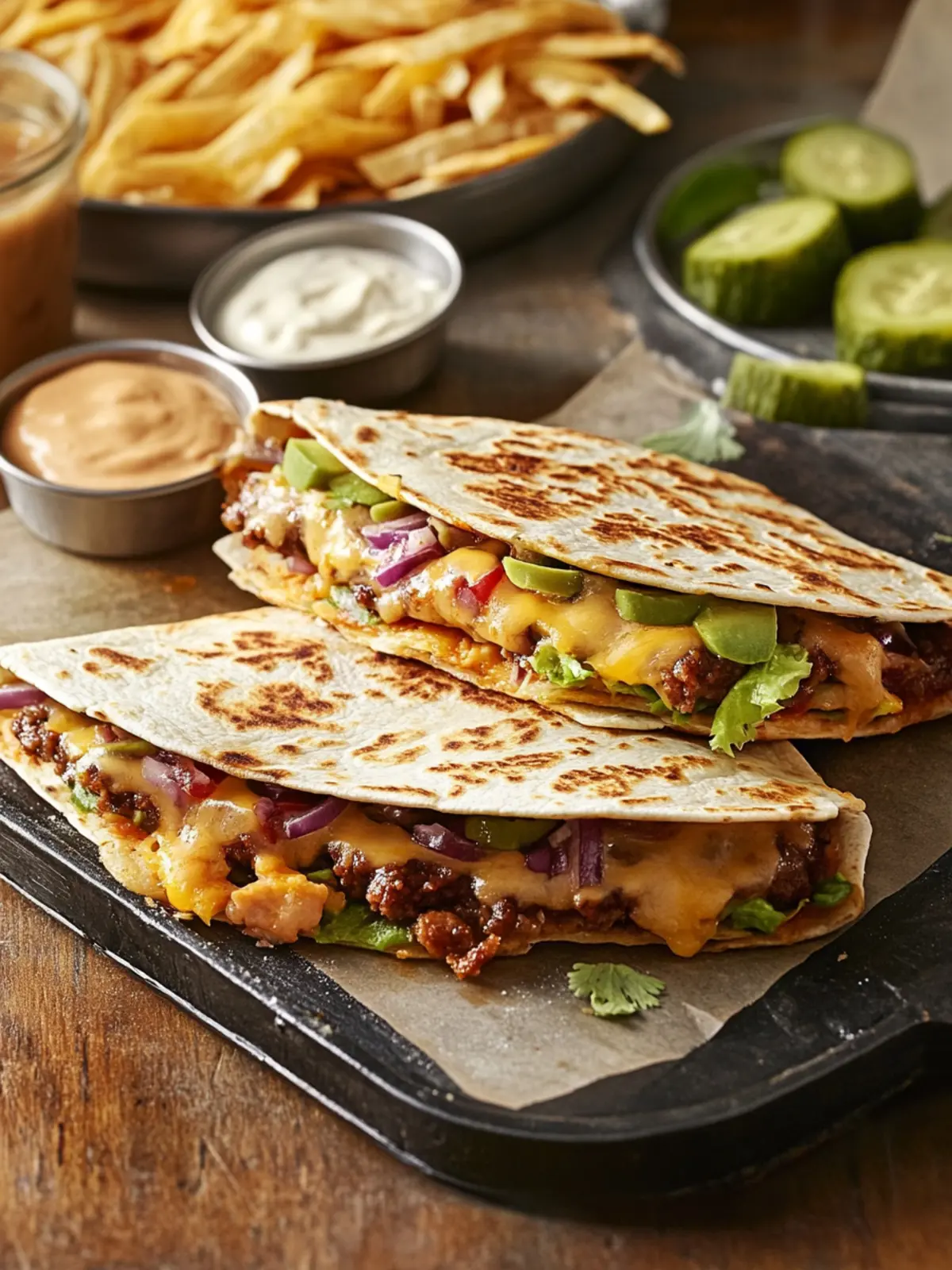 Smashburger Quesadillas: Quick, Cheesy Comfort Food Delight 5 Smashburger Quesadillas