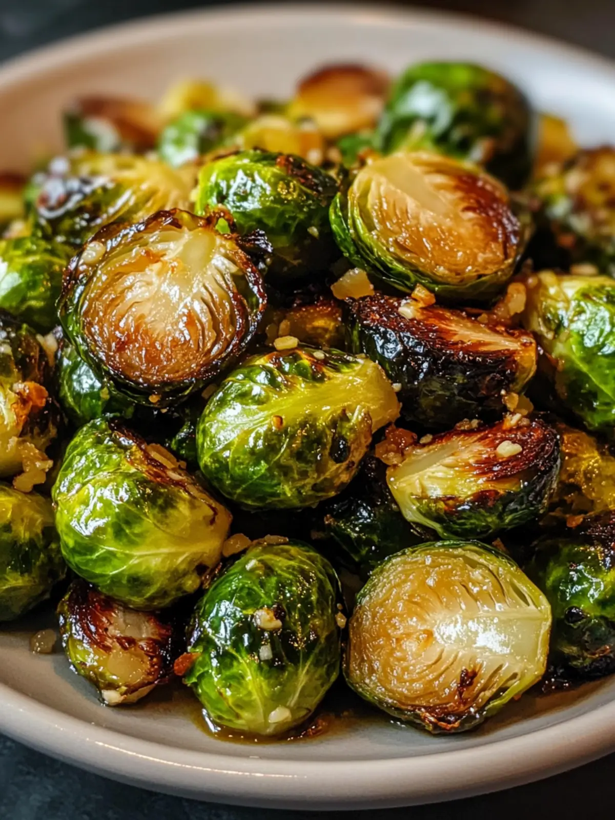 Honey Garlic Roasted Brussels Sprouts Your New Favorite Side Dish 5 Honey Garlic Roasted Brussels Sprouts