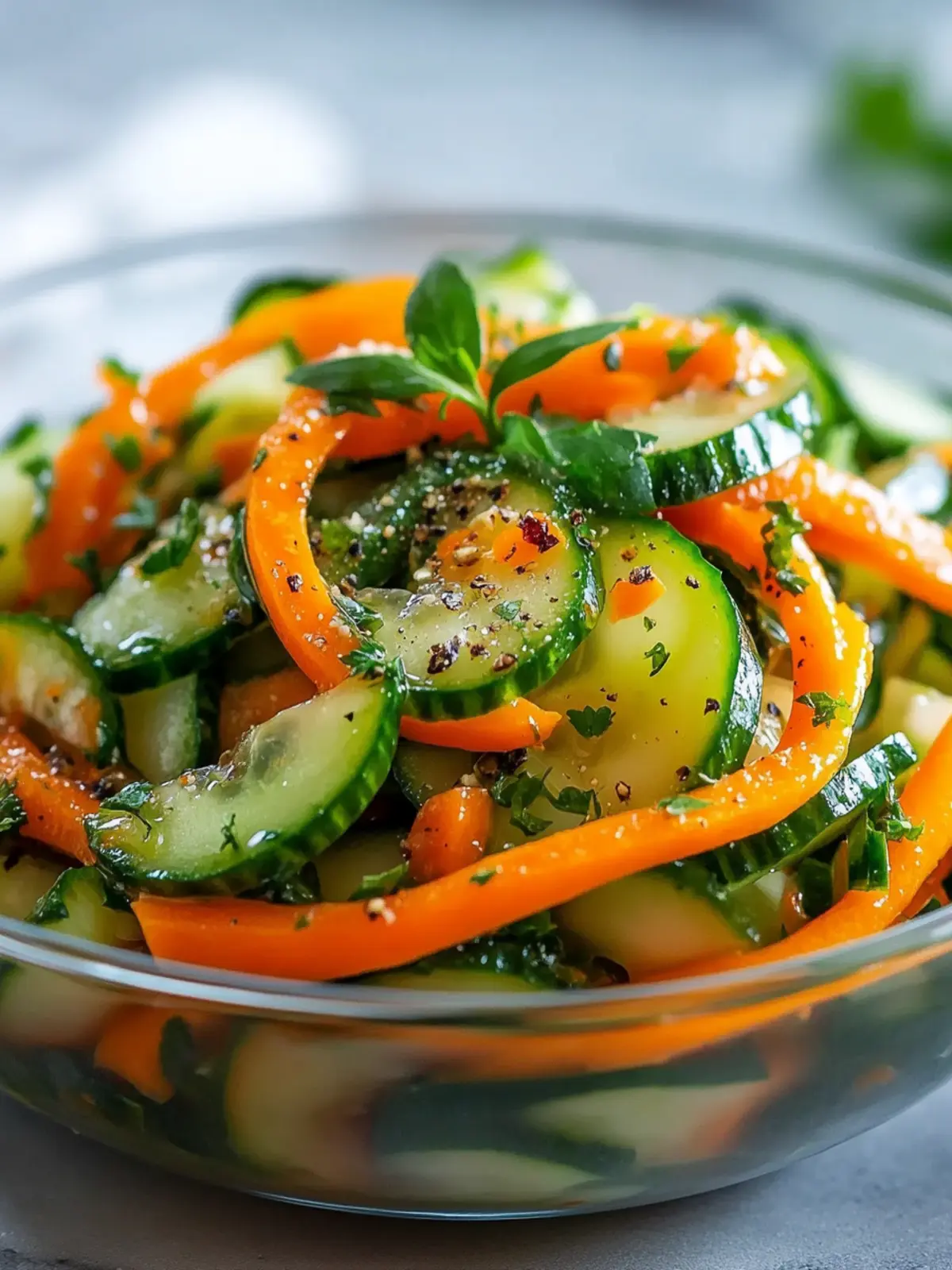 Cucumber Carrot Salad (15 Minutes, Big Crunch!)