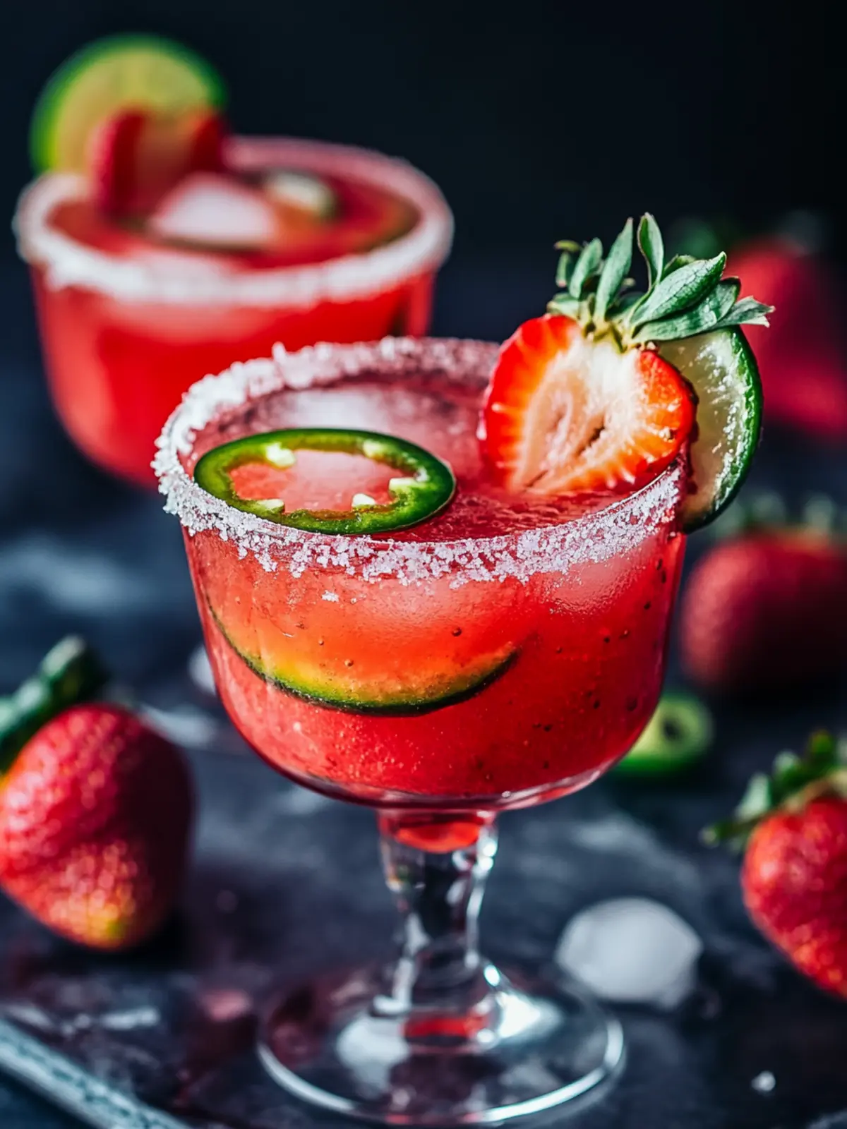 Spicy Strawberry Margarita