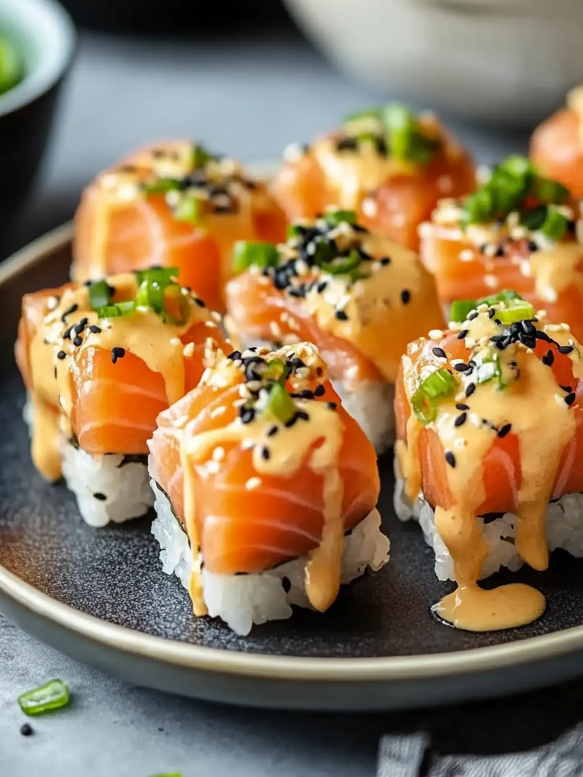 Oven-Baked Salmon Sushi Bites: Easy, Flavorful & Fun to Make 2 Oven-Baked Salmon Sushi Bites