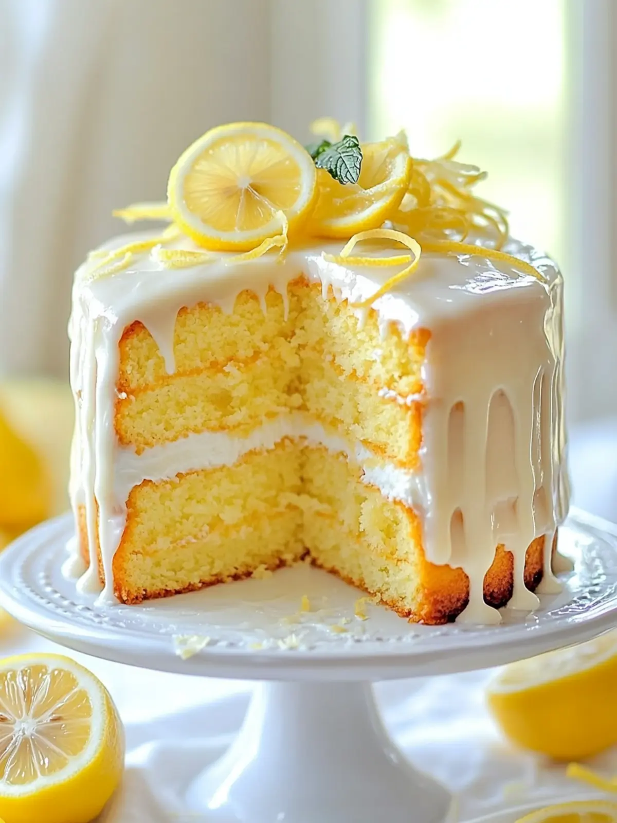 Fluffy Baking Lemon Cake with Zesty Glaze You'll Love 5 Fluffy Baking Lemon Cake with Zesty Glaze Delight