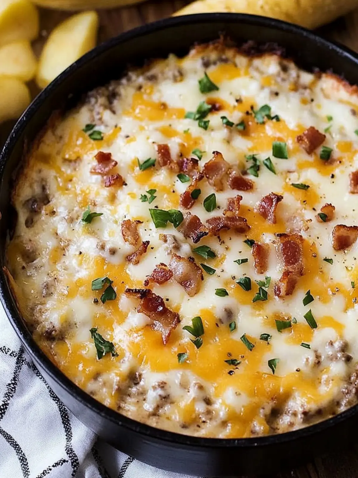 Creamy Bacon Cheeseburger Dip