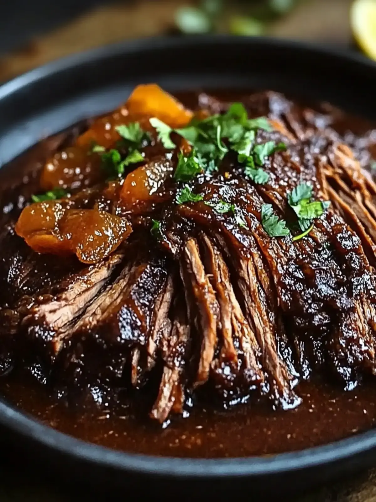 Sweet Spicy & Savory Caramelized Pulled Beef Brisket