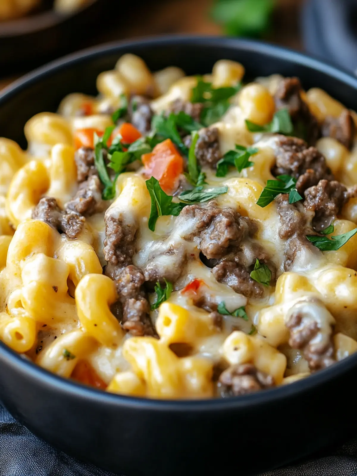 High Protein Philly Cheesesteak Mac n Cheese for Comfort & Fuel 2 High Protein Philly Cheesesteak Mac n Cheese
